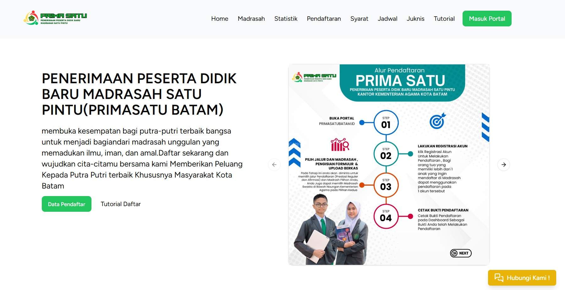 Petunjuk Teknis Penerimaan Peserta Didik Baru Madrasah Satu Pintu Tahun Pelajaran 2025/2026