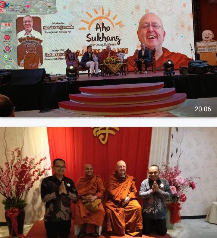 Talk Show Spektakuler Bersama Ajahn Brahmavamso, Ribuan Umat Buddha Kota Batam Hadir