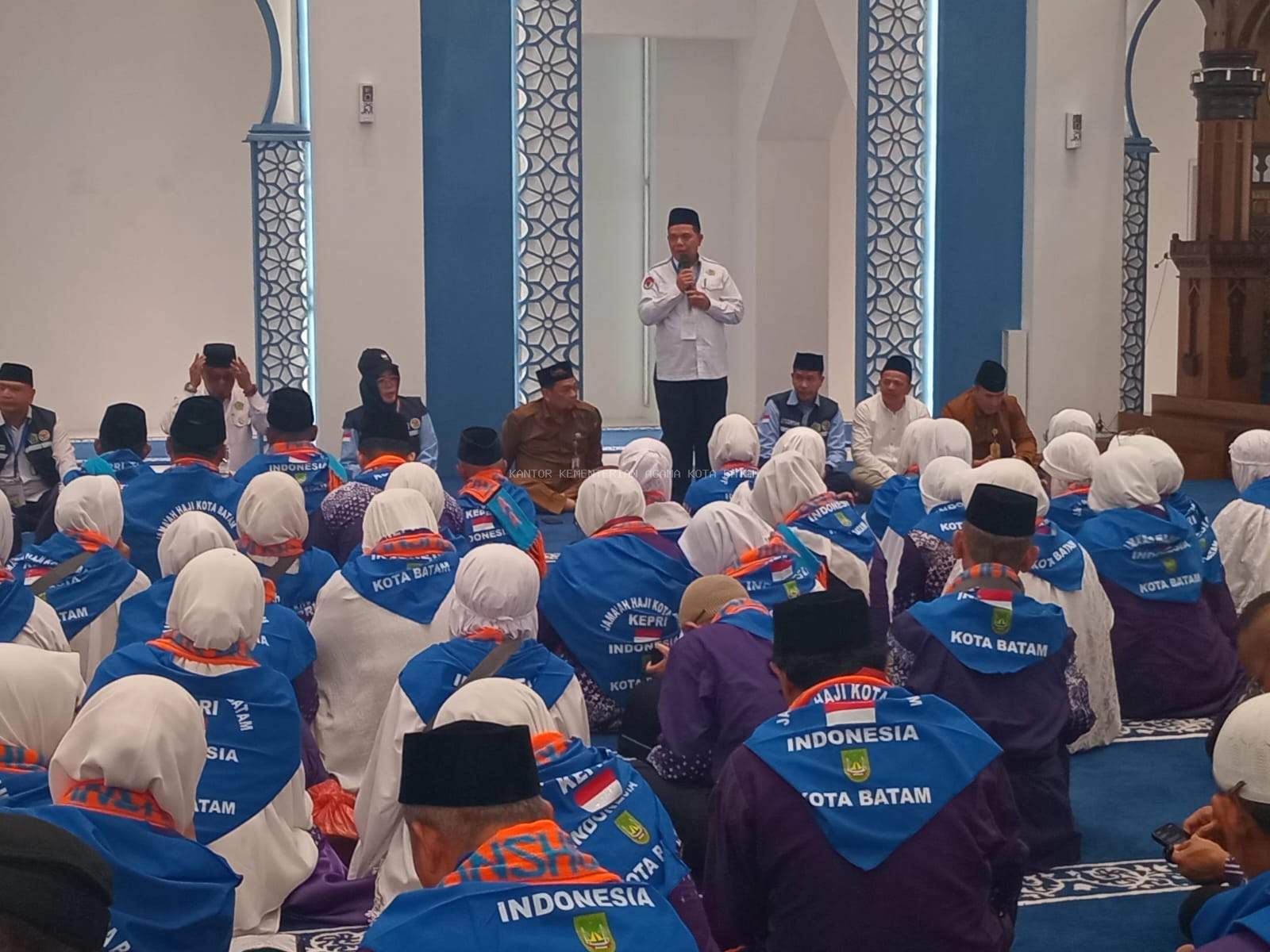 Kantor Kemenag Kota Batam Lepas 412 Jamaah Calon Haji di Masjid Agung Raja Hamidah