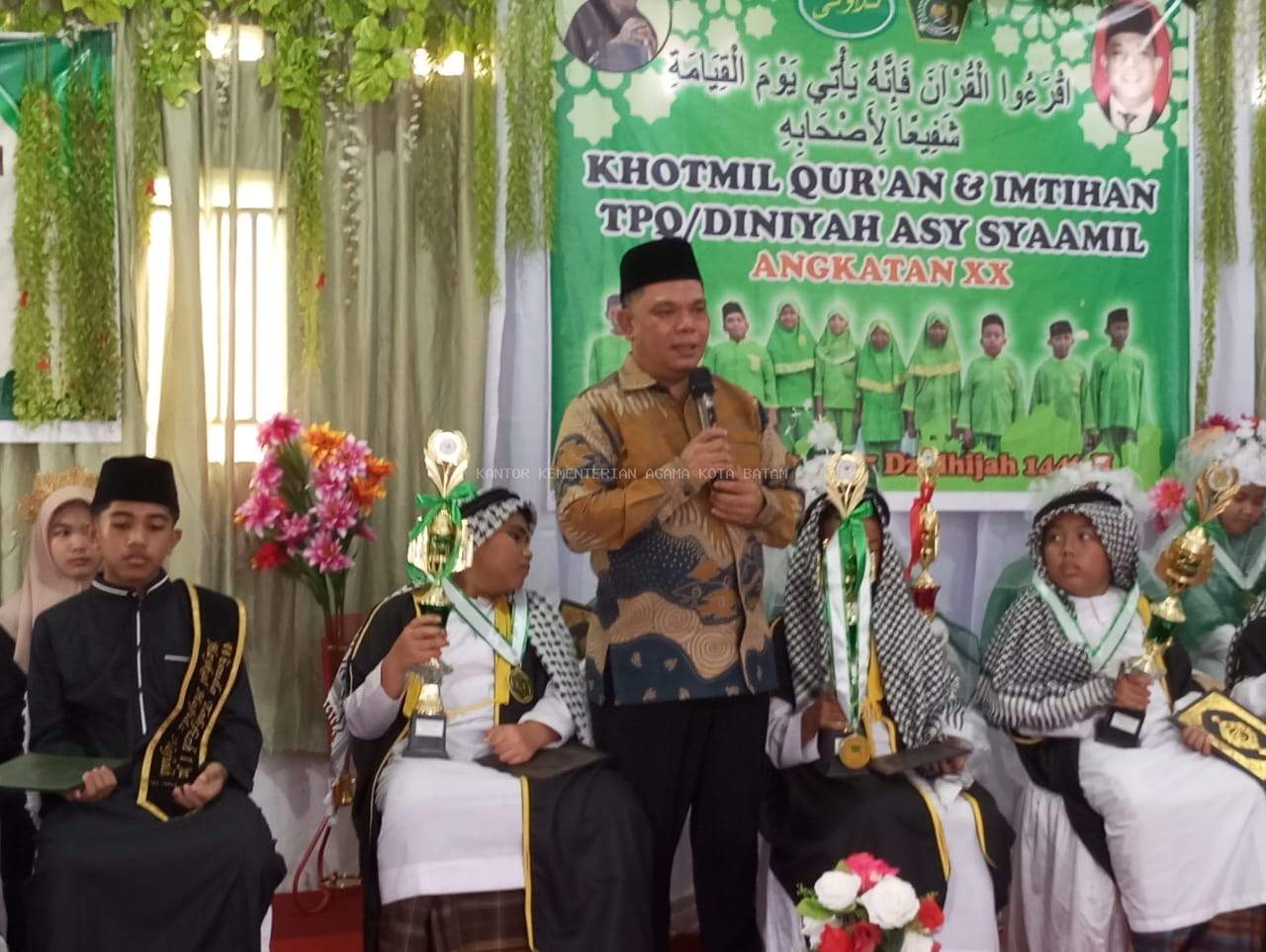 Budi Dermawan Pesan Hormati Guru dan Orang Tua Pada Anak Didik TPQ/Diniyah Asy Syaamil