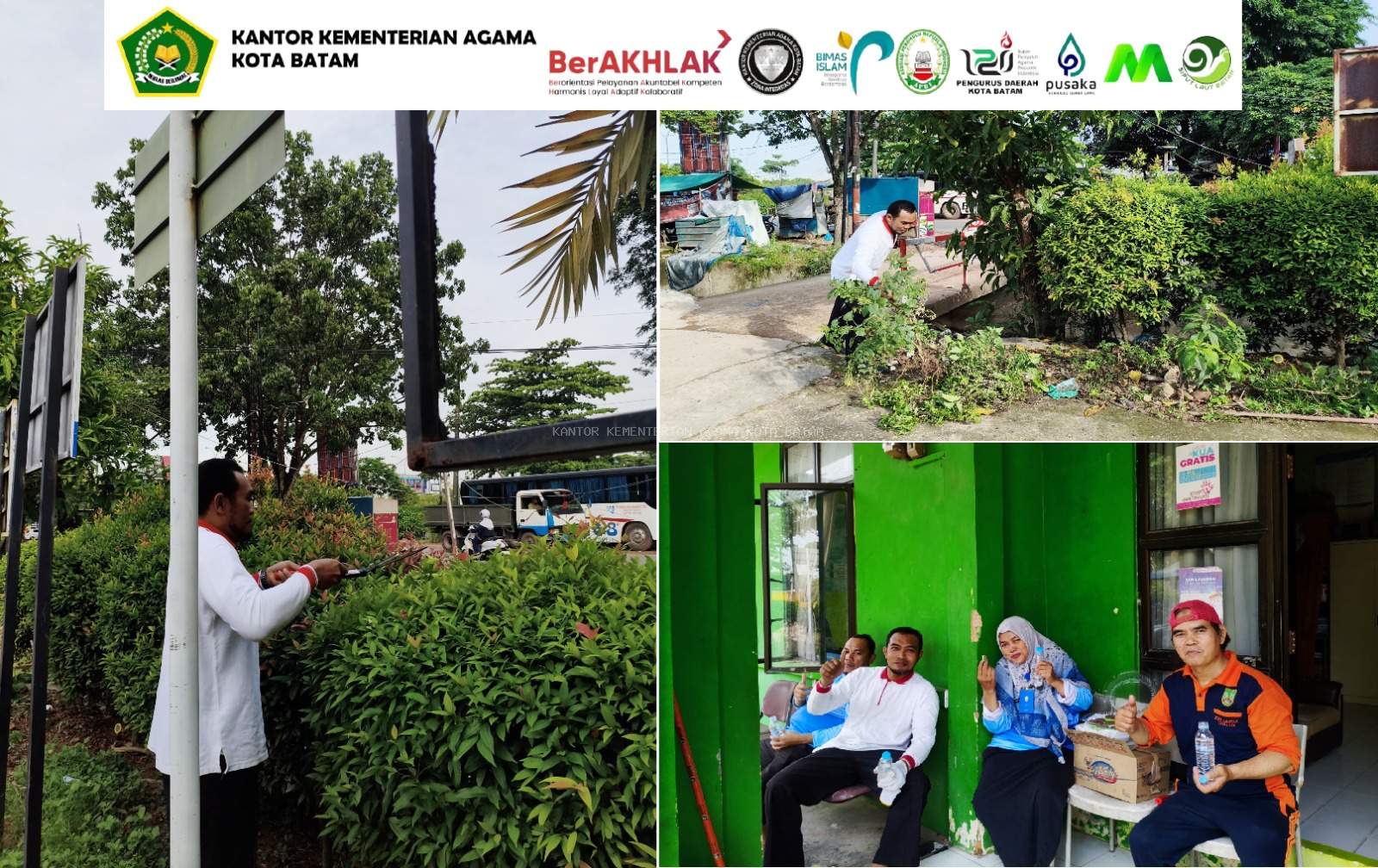 Semangat Gotong Royong, Wujud Kebersamaan di KUA Kecamatan Batu Aji