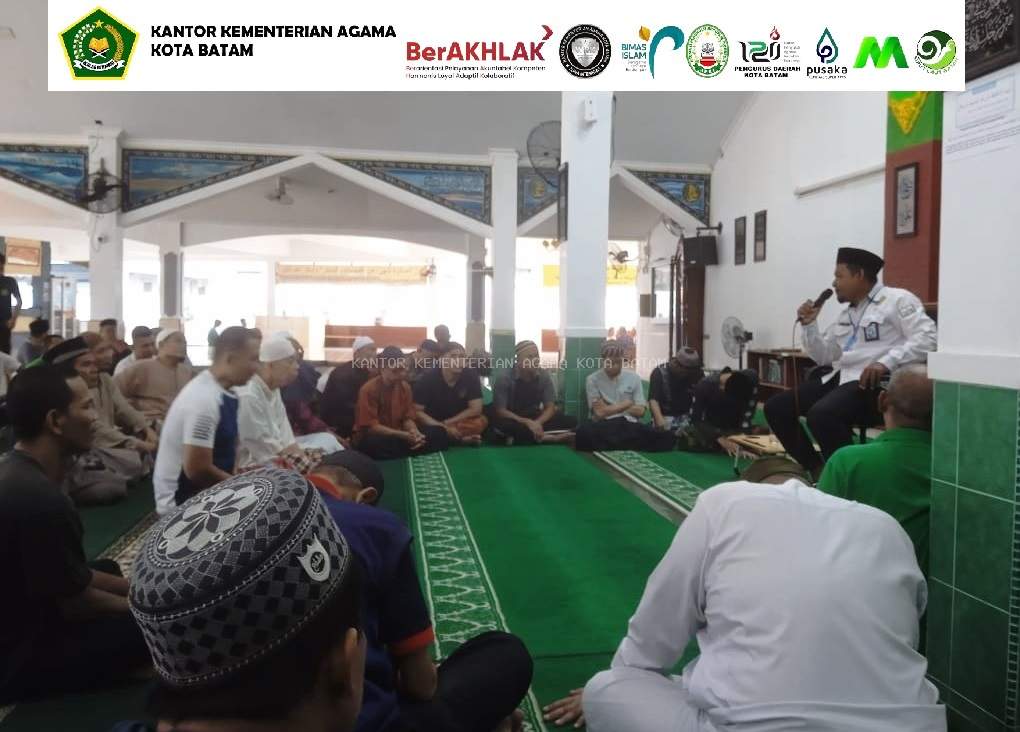 RUTINITAS PEMBINAAN DAN PENYULUHAN POKJALUH KEMENAG KOTA BATAM BERSAMA PD IPARI DI LAPAS IIA BARELANG BATAM