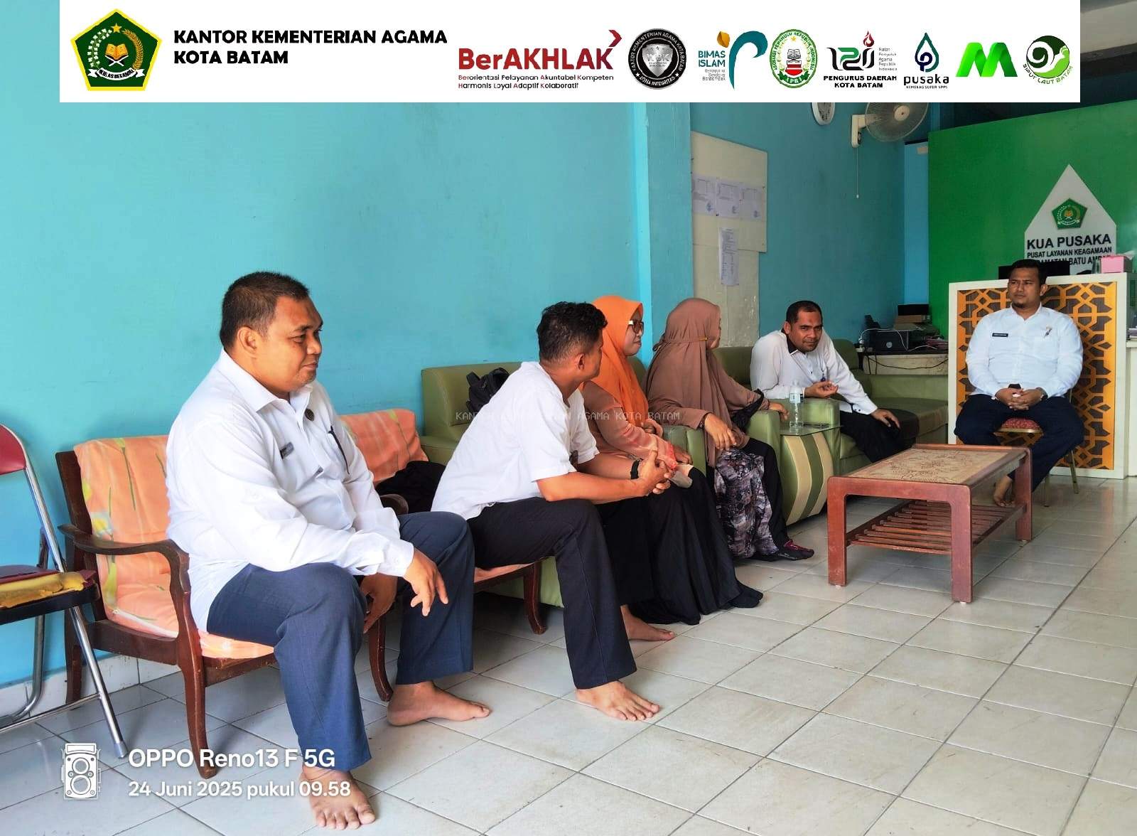 Sinergi Penuh Makna: KUA Batu Ampar Sambut Ketua BKMT, Bahas Peringatan Muharram dan Penguatan Pelayanan Umat