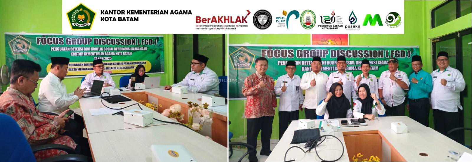 Kantor Kemenag Kota Batam Gelar FGD Deteksi Dini Konflik Sosial Keagamaan: Bangun Sinergi, Cegah Dini Perpecahan