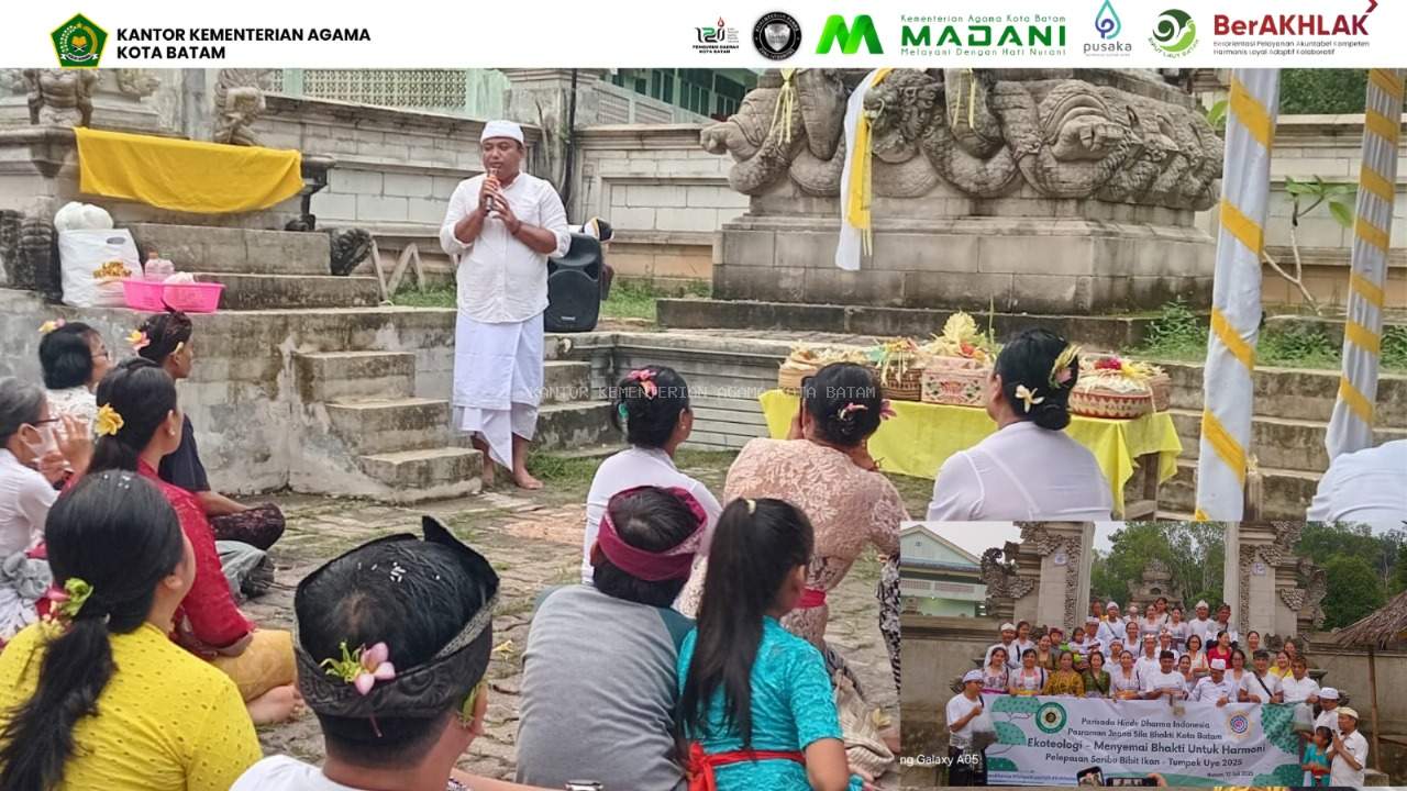 Peringatan Tumpek Uye: Penyelenggara Hindu Kemenag Batam Dukung Pelestarian Lingkungan dan Satwa