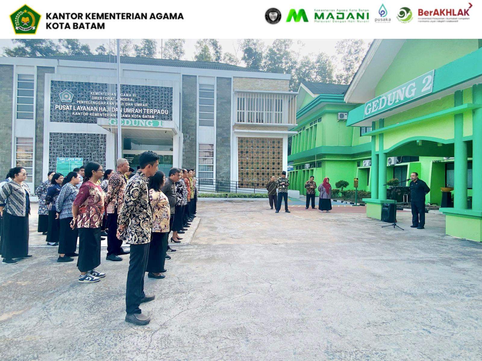 Apel Pagi Kemenag Kota Batam: Evaluasi Kinerja dan Semangat Sambut HUT RI