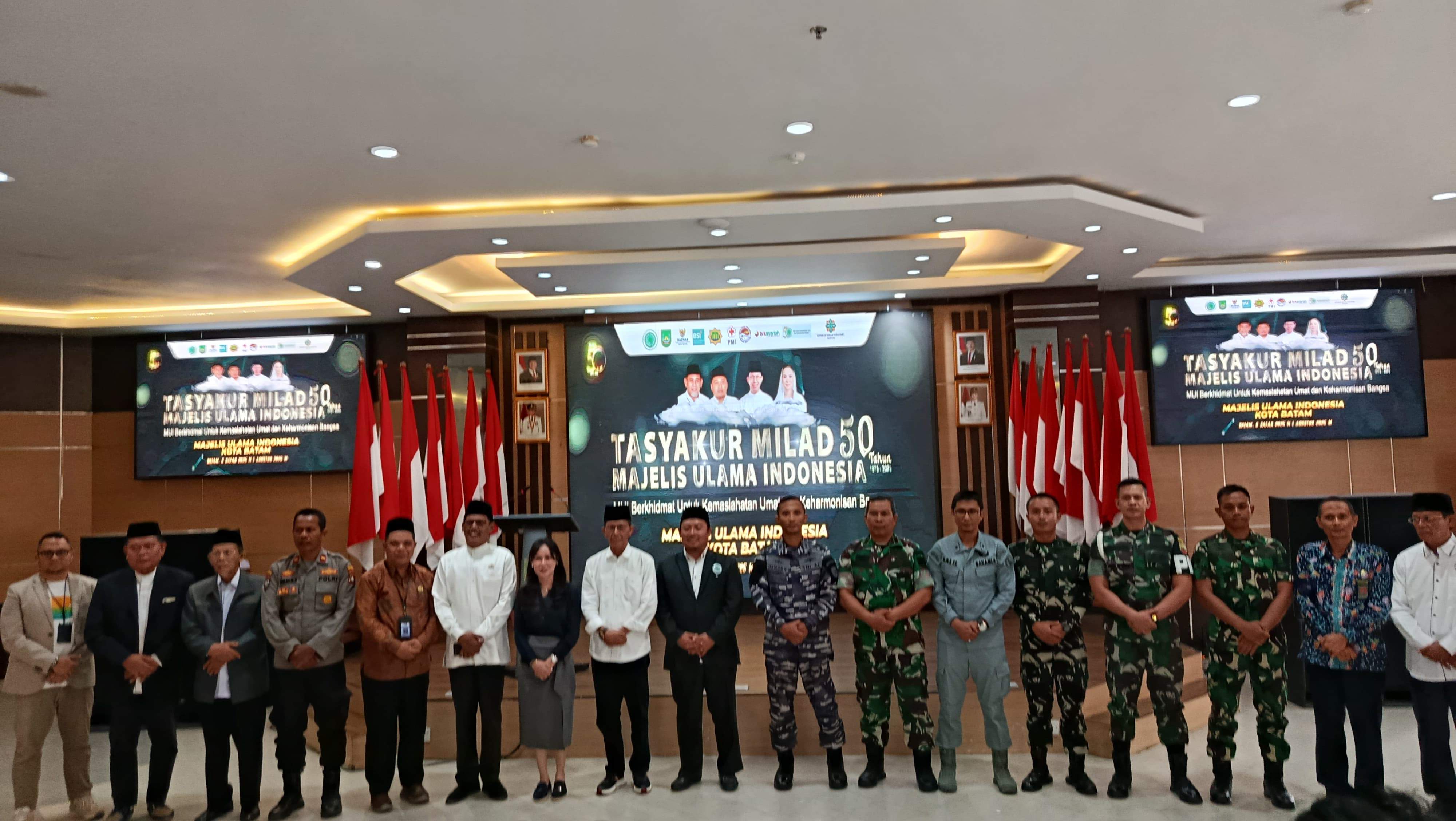 Tasyakuran Milad MUI ke-50 dan Pelantikan Pengurus MUI Kecamatan Se-Kota Batam Berlangsung Khidmat