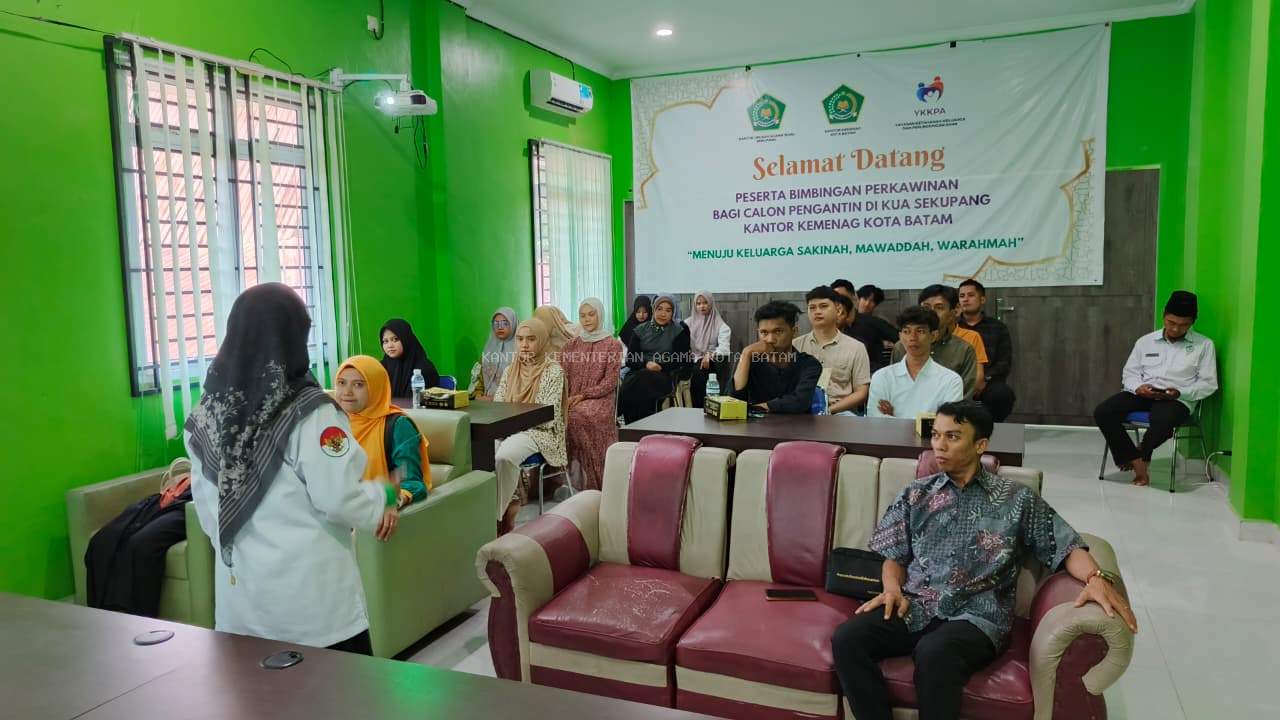KUA Sekupang Batam Gelar Bimbingan Perkawinan untuk 12 Pasang Calon Pengantin