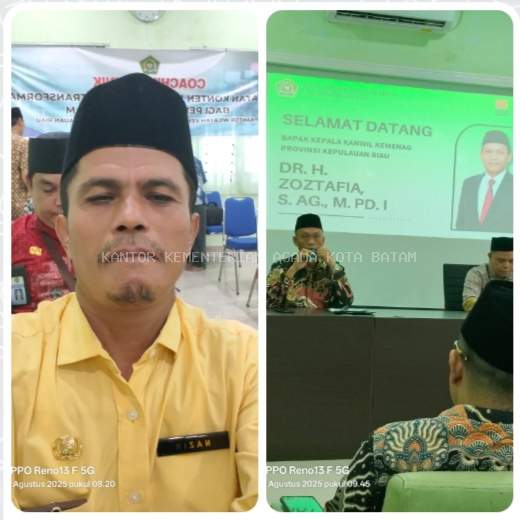 Coaching Klinik Pembuatan Konten Digital Inklusif dan Transformatif bagi Penyuluh Agama Islam se-Kota Batam