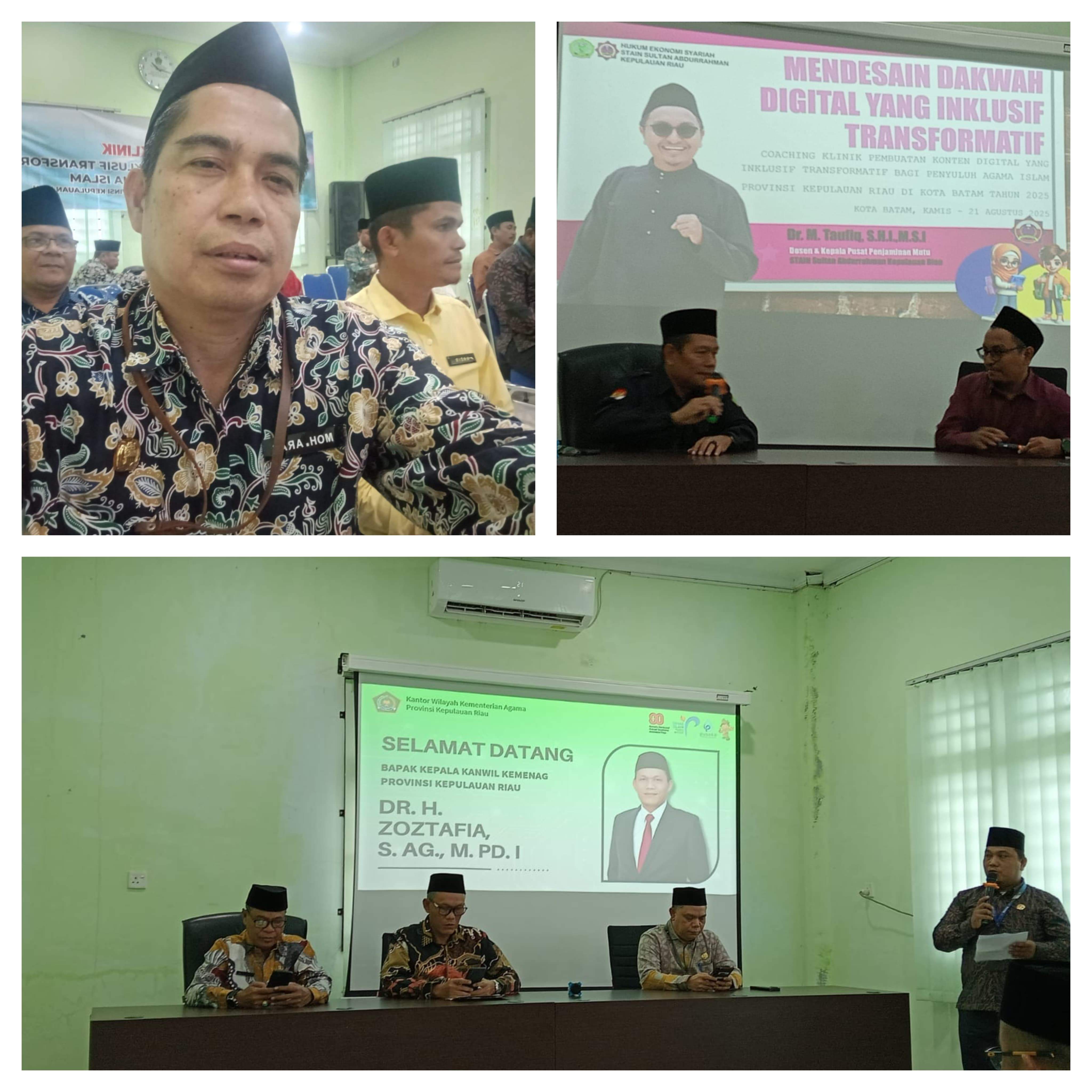 Penyuluh Fungsional KUA Bengkong Ikuti Coaching Klinik Pembuatan Konten Digital