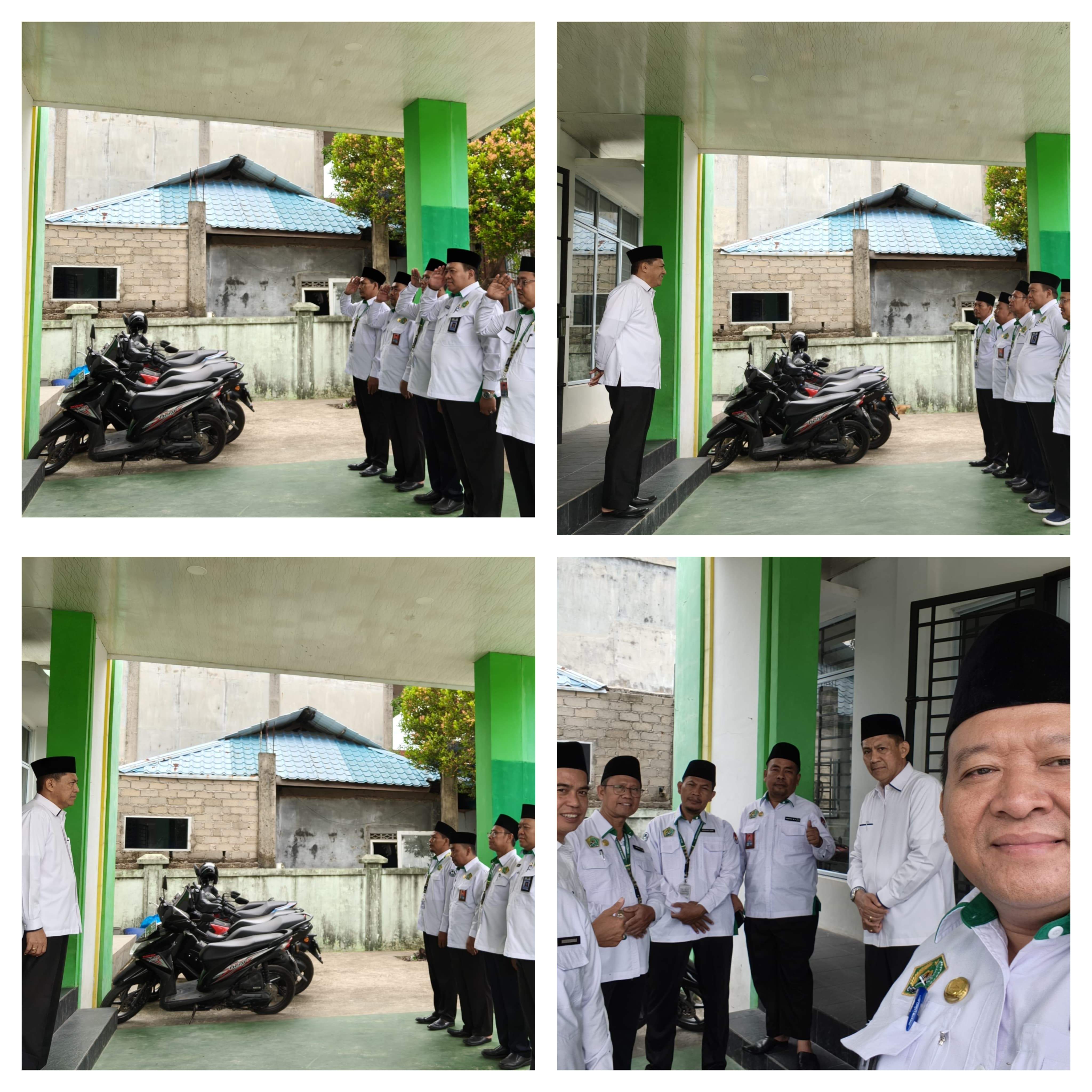 KUA Bengkong mengadakan Apel Pagi Rutin Bersama Seluruh Pagawai