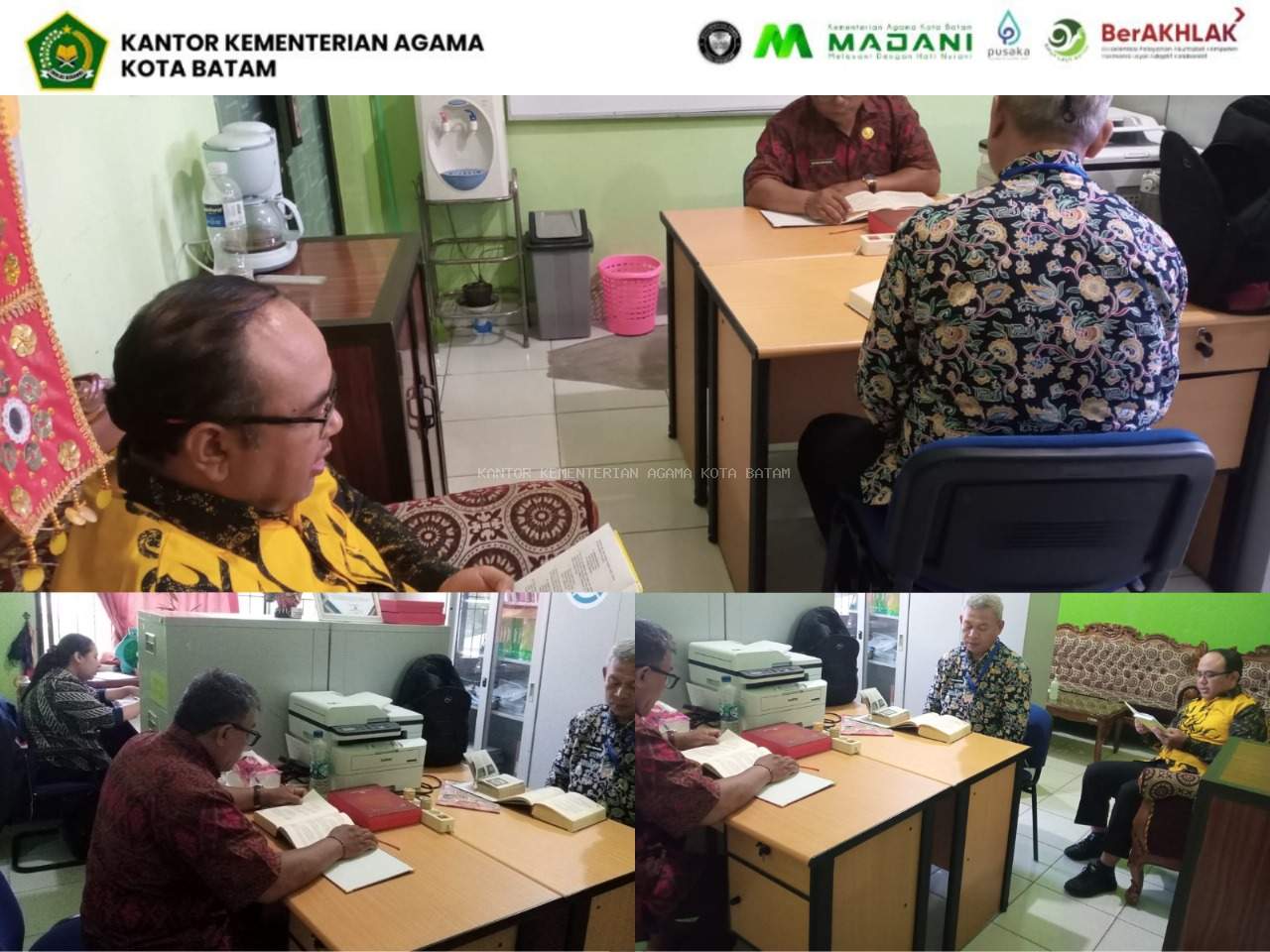 Penyelenggara Hindu Kantor Kemenag Batam Gelar Pembacaan Veda Usai Apel Pagi
