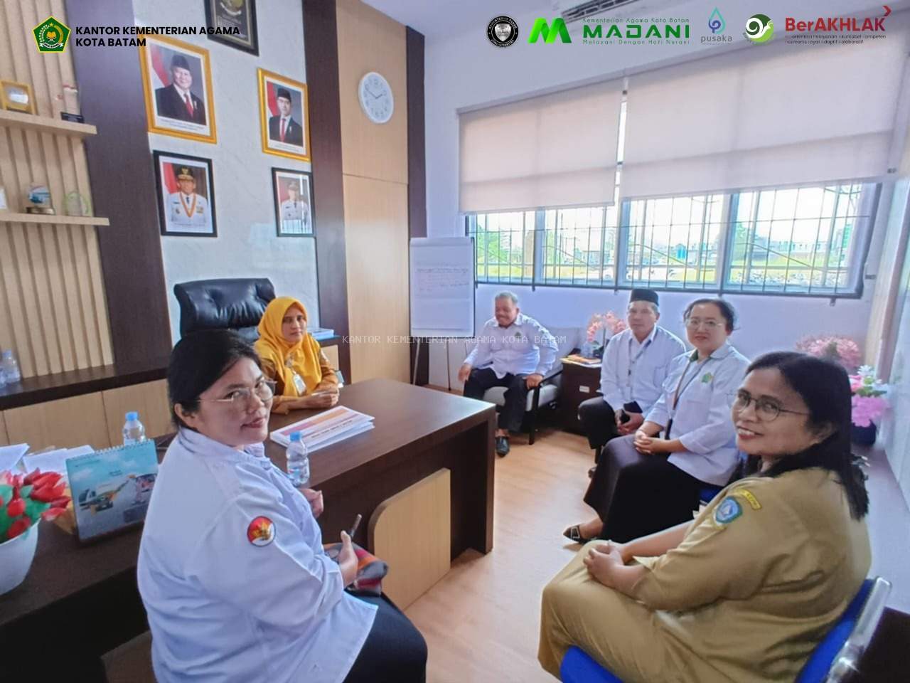 Dorong Moderasi Beragama, Kemenag Batam Sambangi SMKN 8 Batam