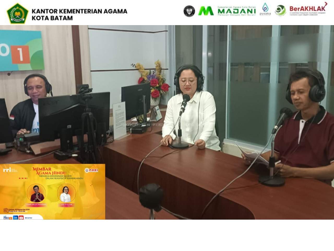 Mimbar Agama Hindu di RRI: Tekankan Pentingnya Menjaga Kedamaian Negeri