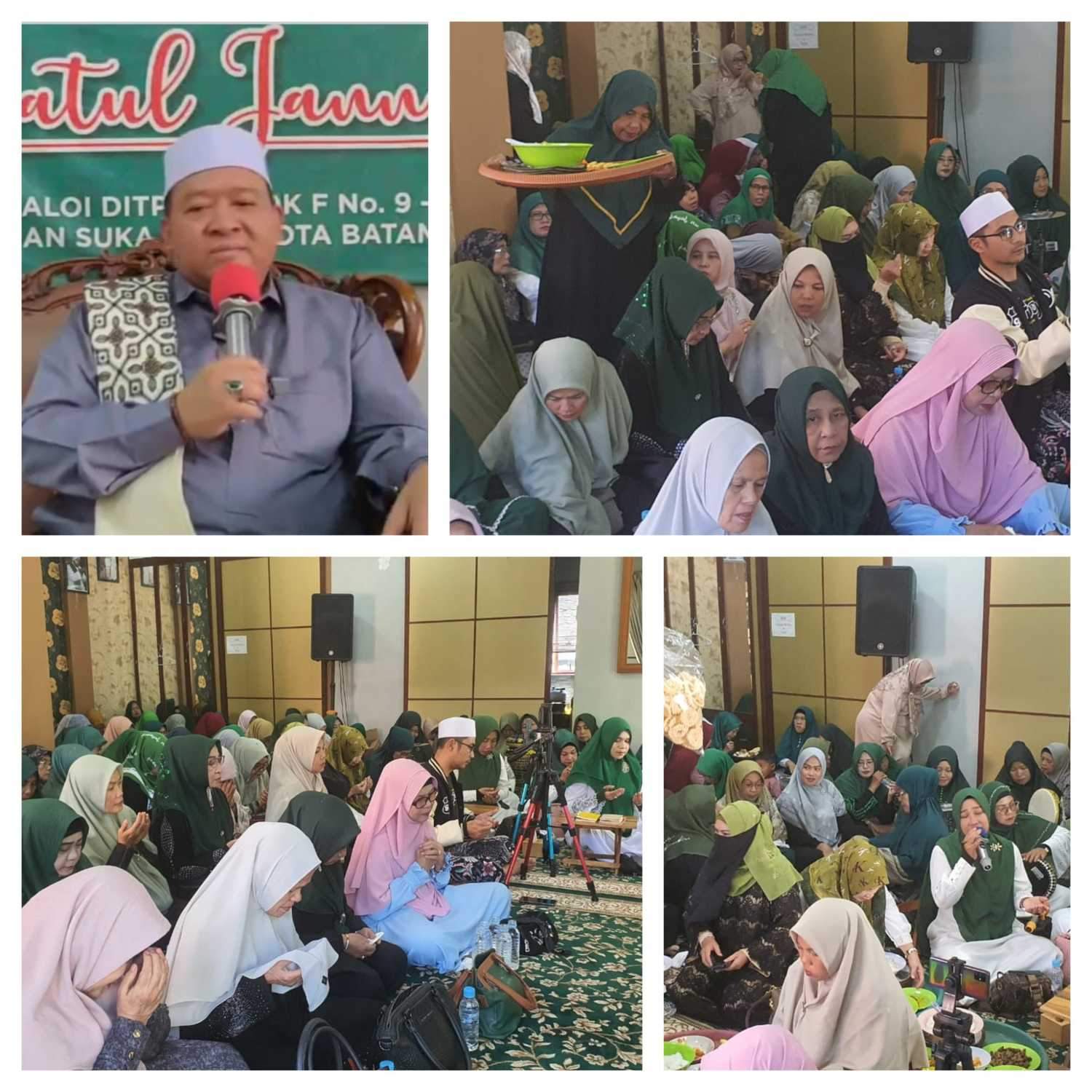 Maulid Nabi di MT. Raudhotul Jannah Sukajadi Batam, Momentum untuk menjadi Hamba yang selalu Bersyukur