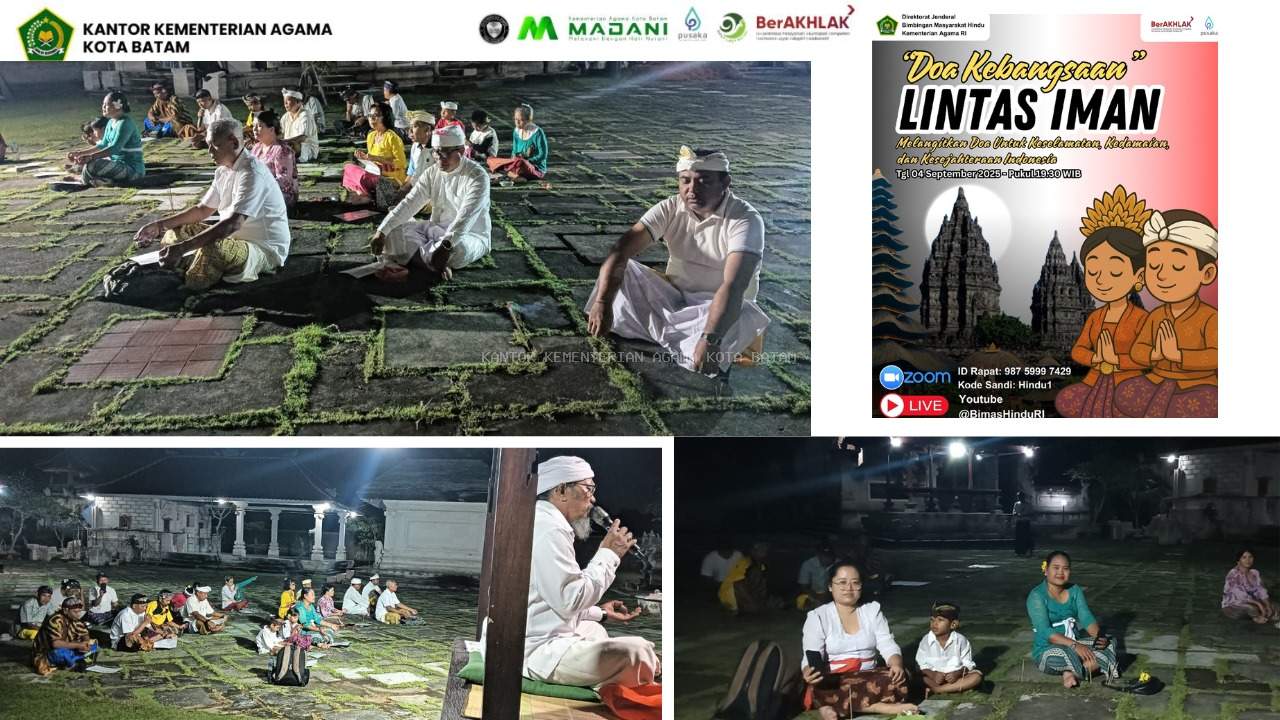 Doa Kebangsaan Lintas Iman Umat Hindu Digelar Serentak 