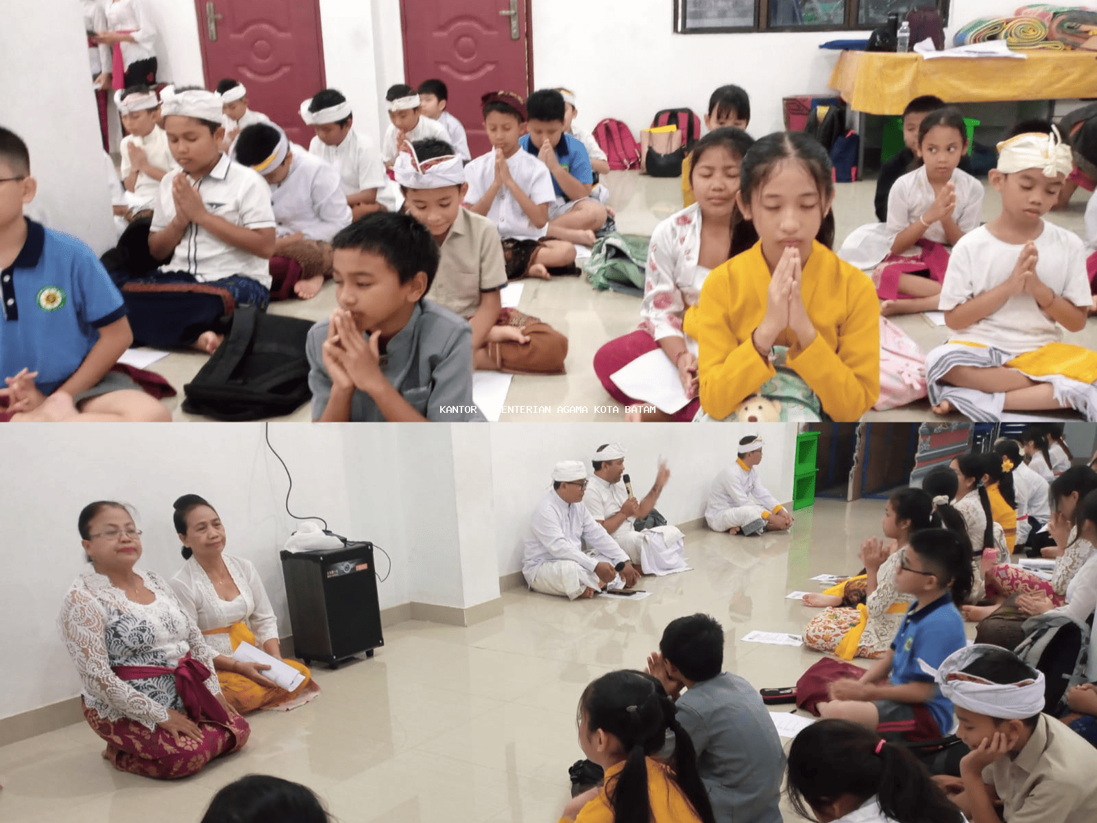 Lantunkan Doa Suci Saraswati di Pasraman Jnana Sila Bhakti Batam