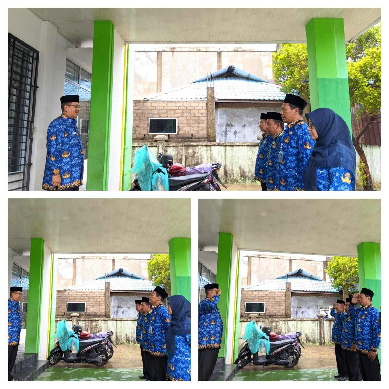 KUA Bengkong Gelar Apel Pagi, Sampaikan Amanat Penting