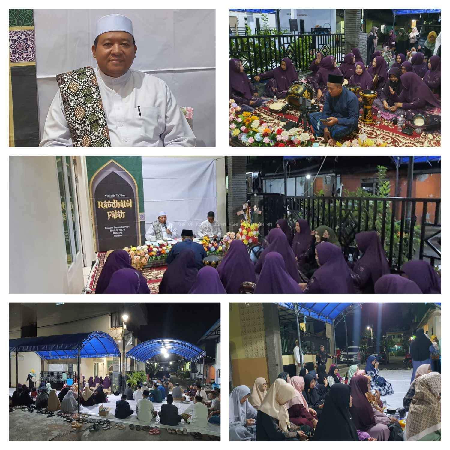 Safari Maulid MT Syifaul Qulub Getarkan Hati Jama'ah di Permata Puri 1 Batu Aji