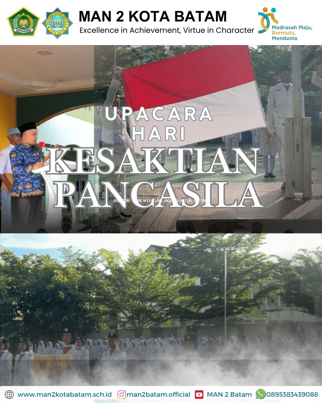 MAN 2 Kota Batam Jadi Tuan Rumah Upacara Hari Kesaktian Pancasila 1 Oktober 2025