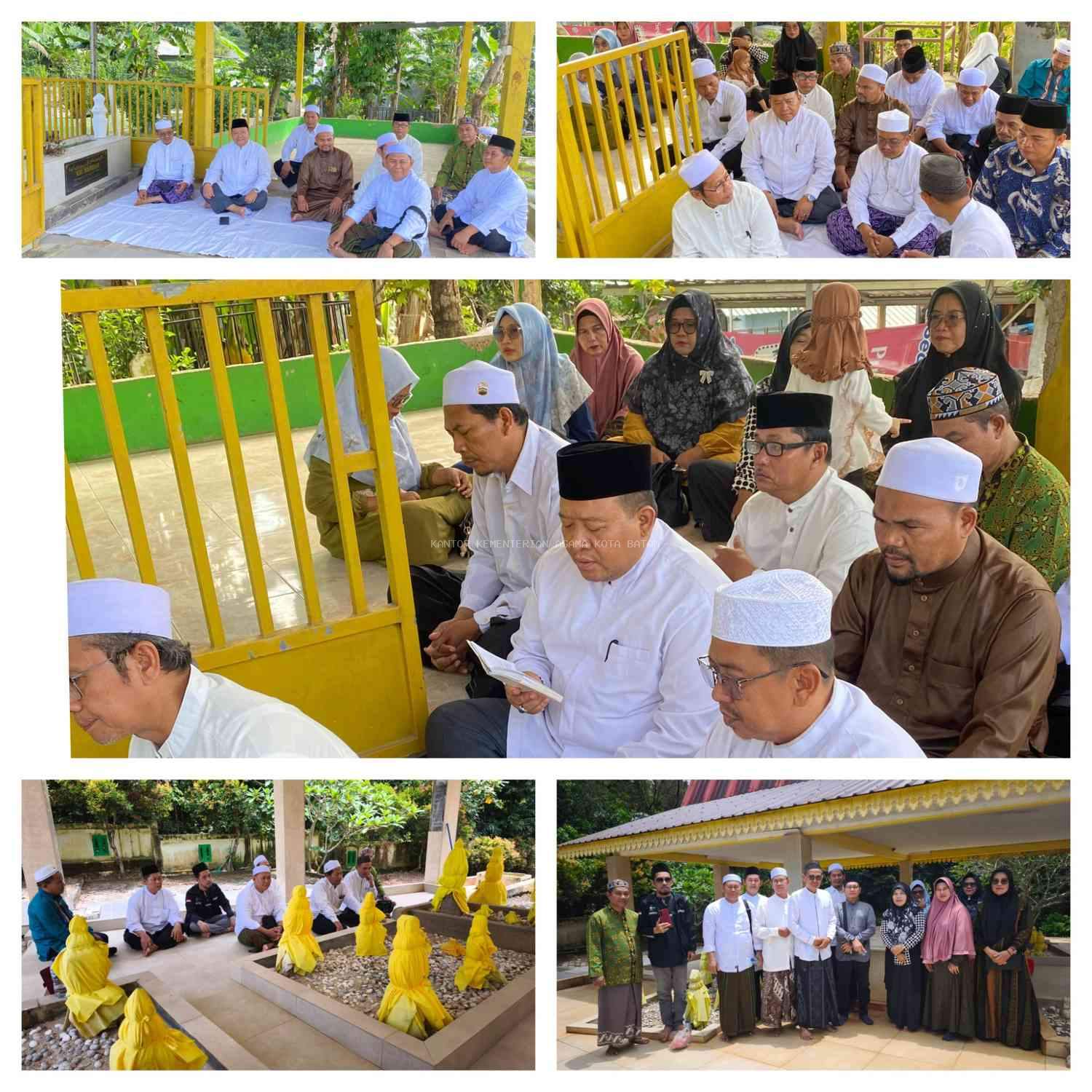 Memohon Berkah Leluhur: Panitia Manaqib Kubro V Bengkong Ziarahi Maqbarah Sesepuh NU dan Tokoh Melayu