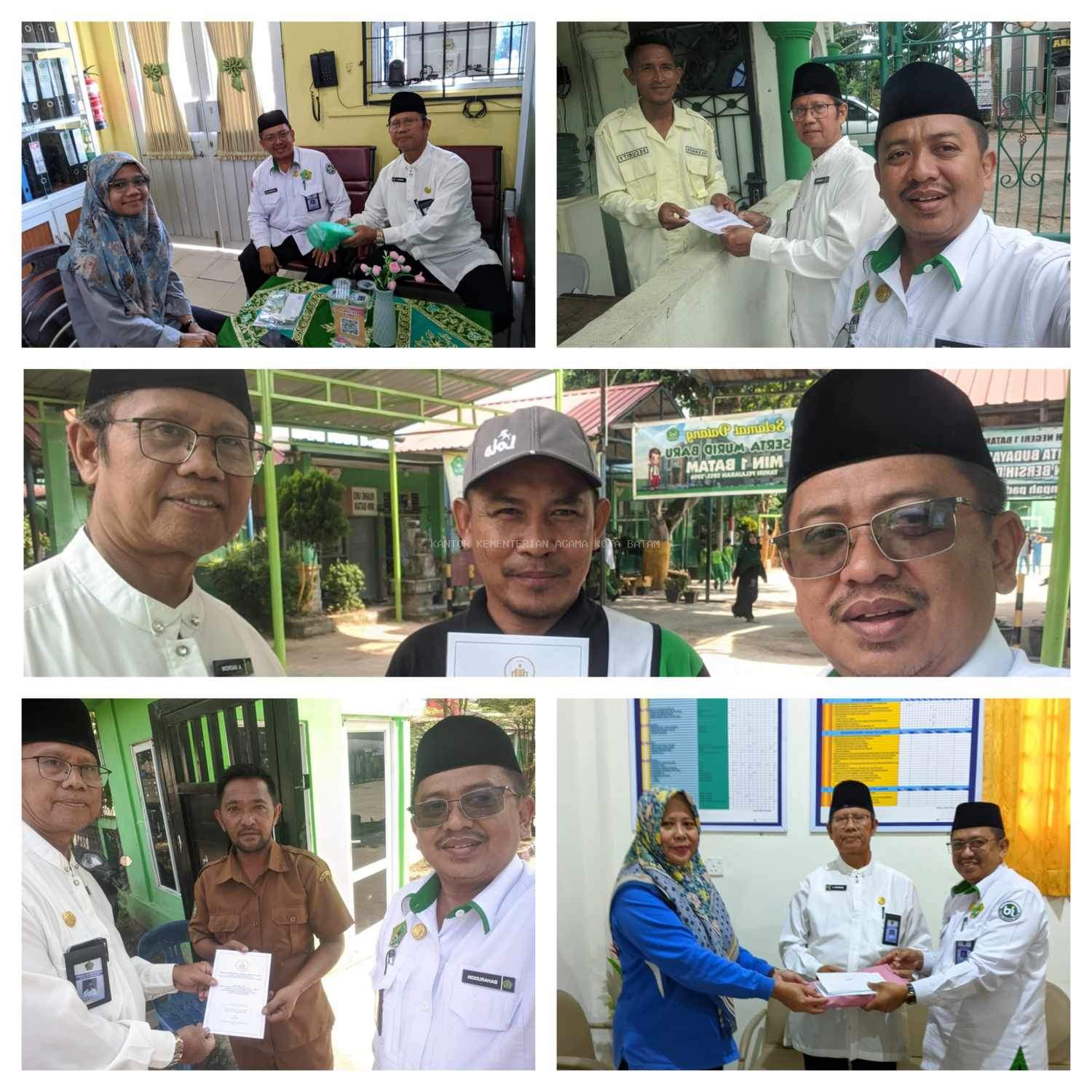 Pegawai KUA Bengkong Antar Undangan Manaqib Kubro V, Jemput Form Doa dari Sekolah dan Instansi