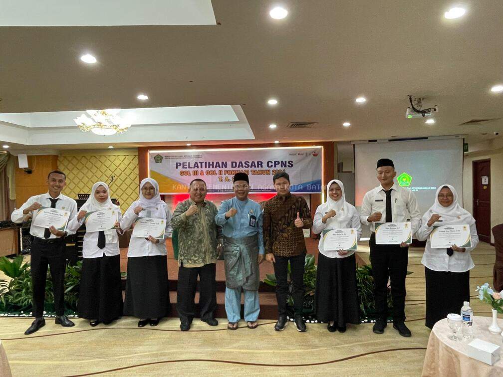 Penutupan Latsar CPNS Kanwil Kemenag Kepri: 60 Peserta dinyatakan Lulus, Siap Jadi Penegak Integritas dan Penggerak Transformasi Digital 