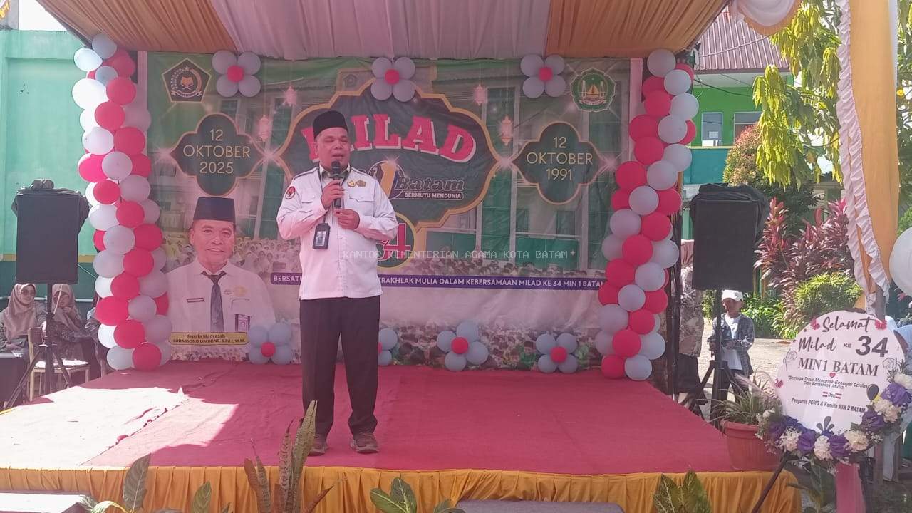 Budi Dermawan Tegaskan Komitmen MIN 1 Batam Terhadap Mutu Pendidikan saat Perayaan Milad Ke-34