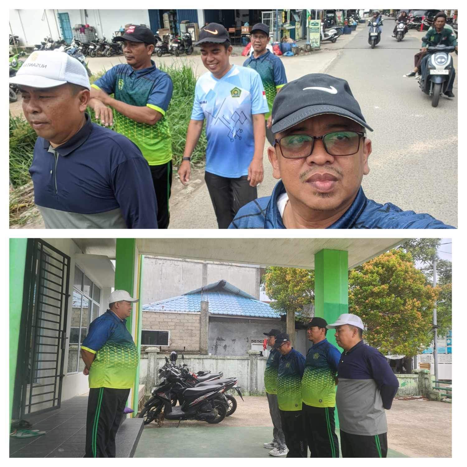 Semangat Pagi KUA Bengkong: Kerja Bakti, Apel Rutin, dan Jalan Sehat