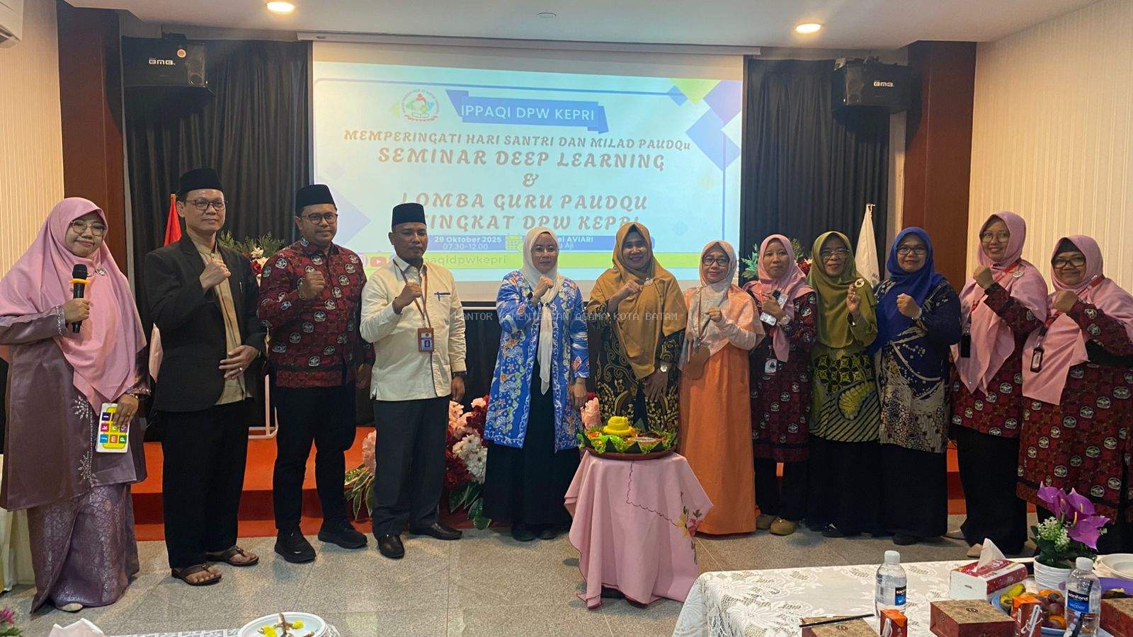 Semarak Hari Santri dan Milad PAUDQU, IPPAQI DWP Kepri Gelar Seminar dan Lomba Guru PAUDQU