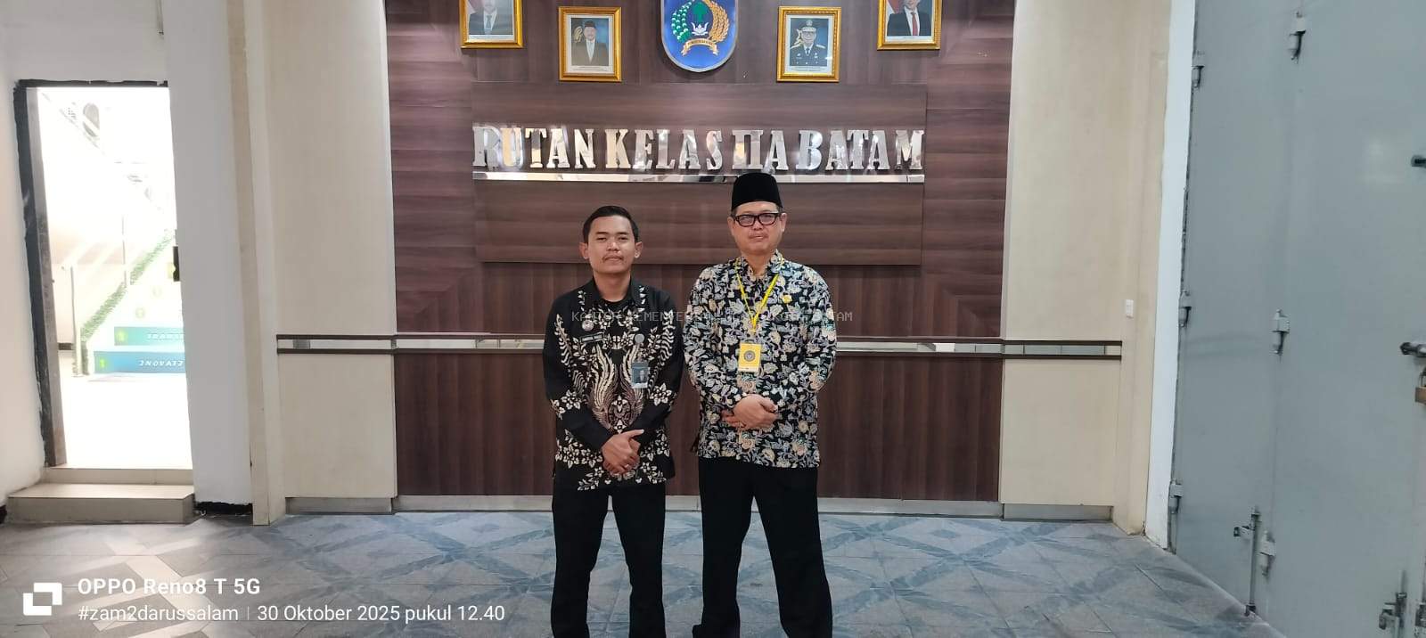 Penyuluh KUA Sungai Beduk Beri Pembinaan Rohani di Rutan Kelas IIA Batam
