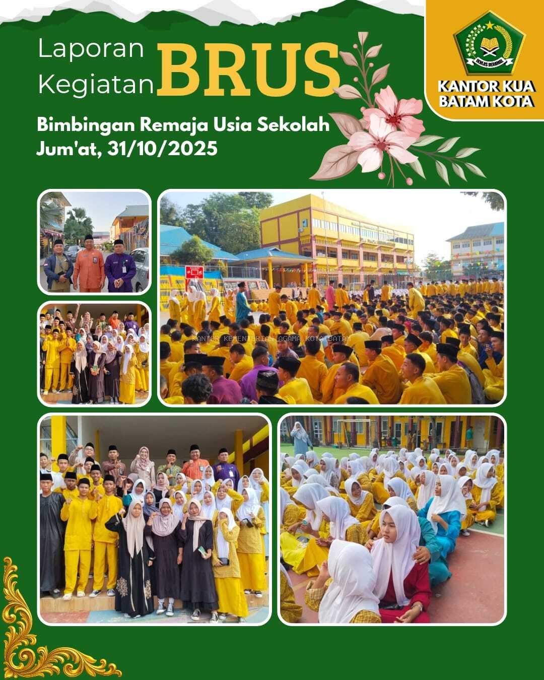 Ribuan Siswa dan Siswi SMKN 7 Batam Antusias Ikuti BRUS 