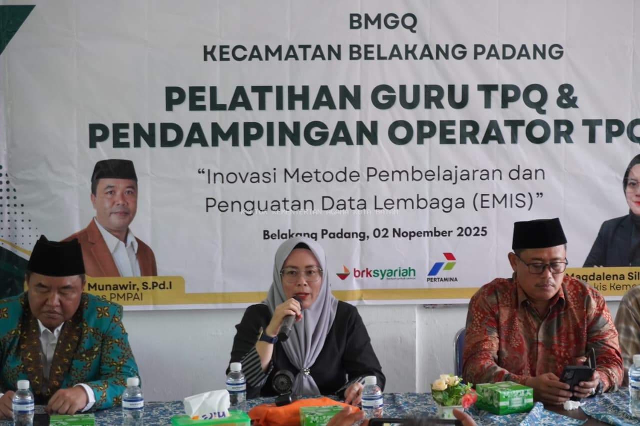 Kasi Pakis Kemenag Batam Hadiri Pelatihan Guru dan Operator TPQ di Belakang Padang