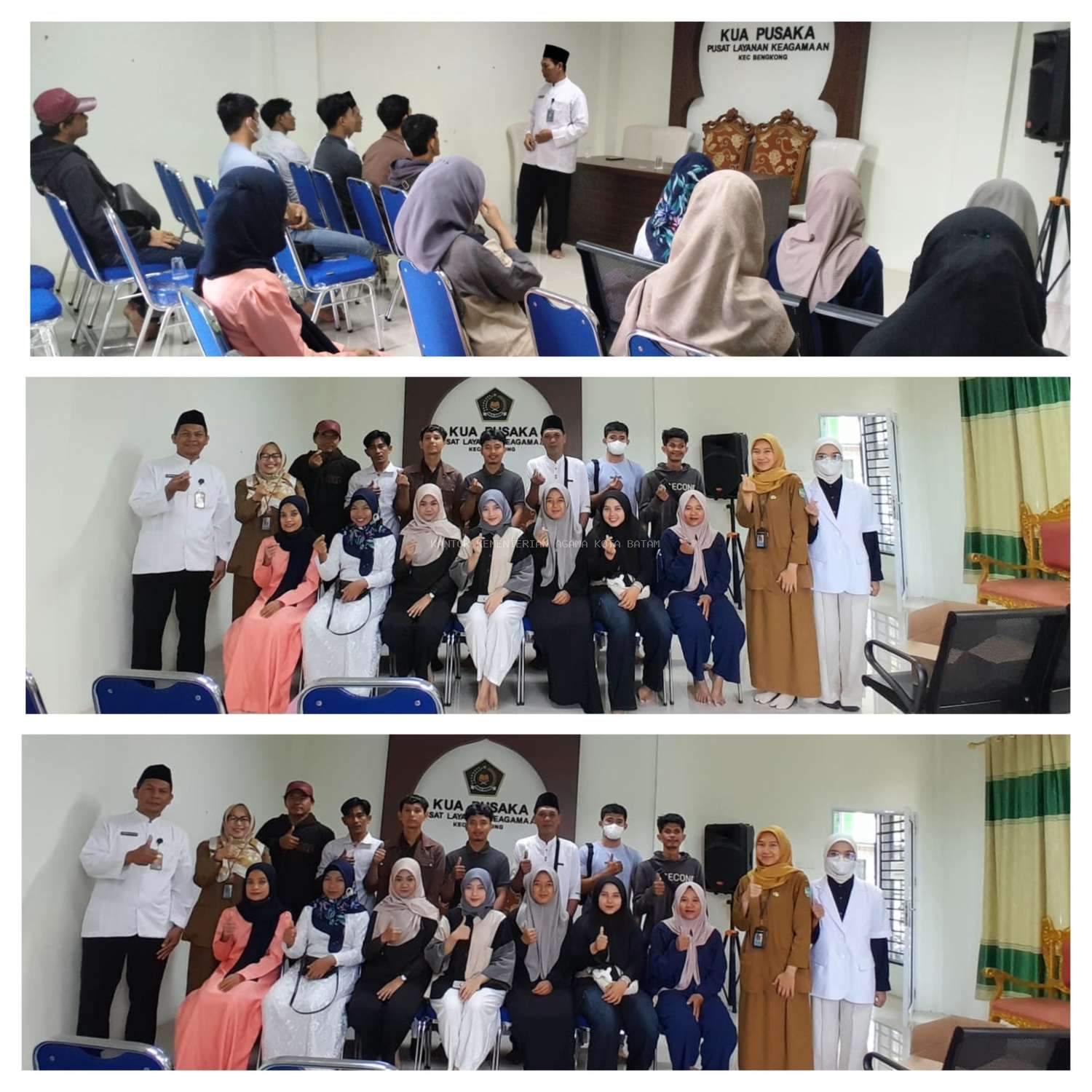 KUA Bengkong Sukses Gelar Bimbingan Perkawinan, Bekali 7 Pasang Catin dengan Ilmu Fikih dan Filosofi Hidup