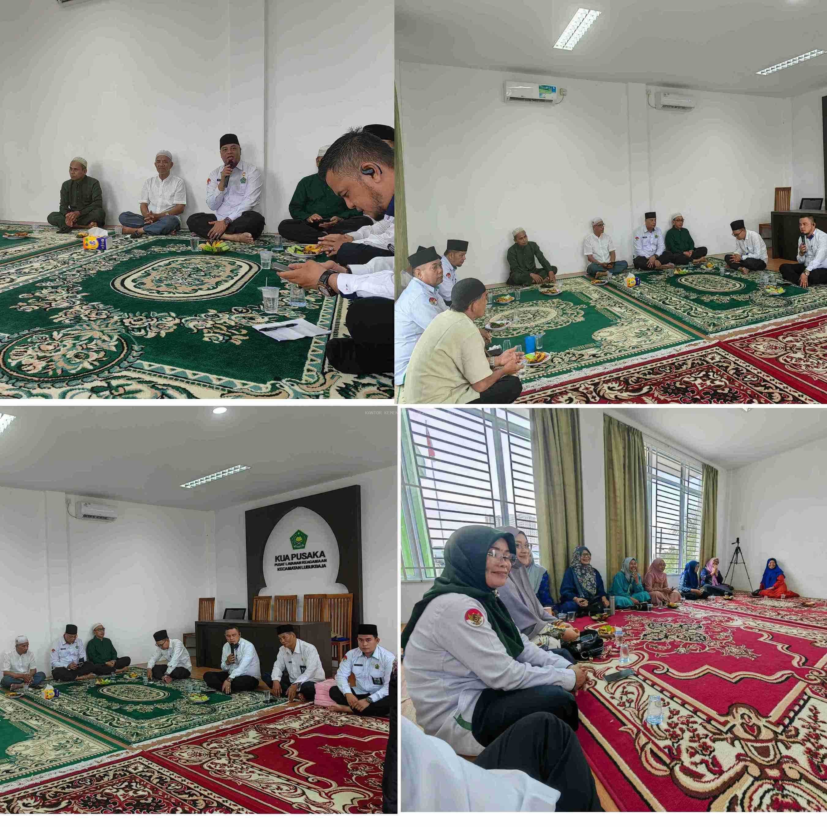 KUA Lubuk Baja Gelar Rapat Dukungan Haul Akbar Kota Batam  Bersana Ormas Islam Se Kecamatan Lubuk Baja 