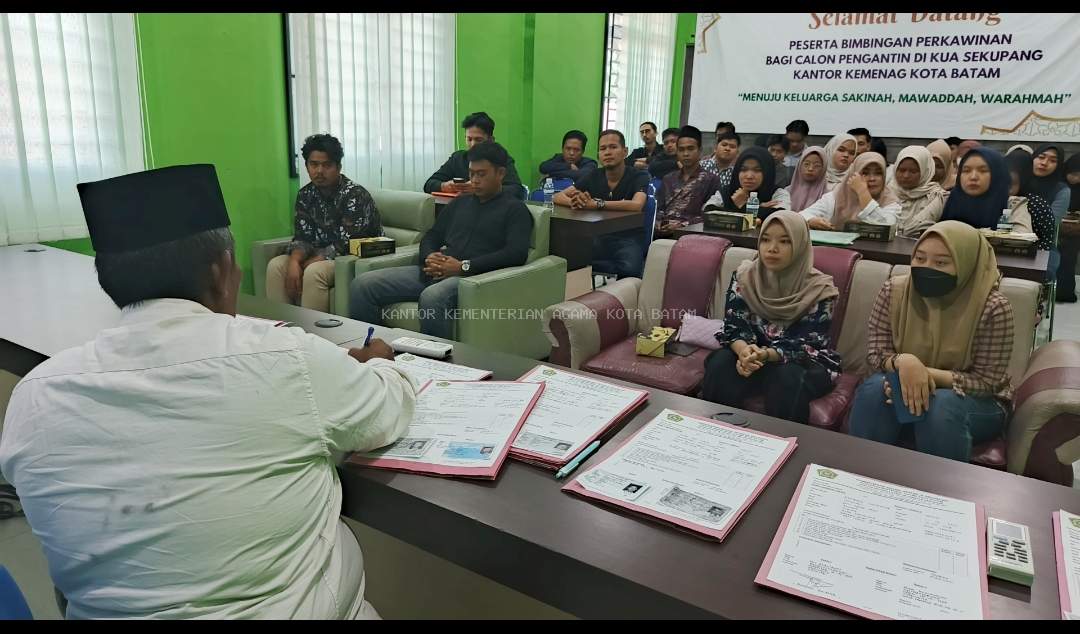 Bimbingan Perkawinan Intensif di KUA Sekupang Batam Bekali 17 Pasang Calon Pengantin Bangun Rumah Tangga Harmonis