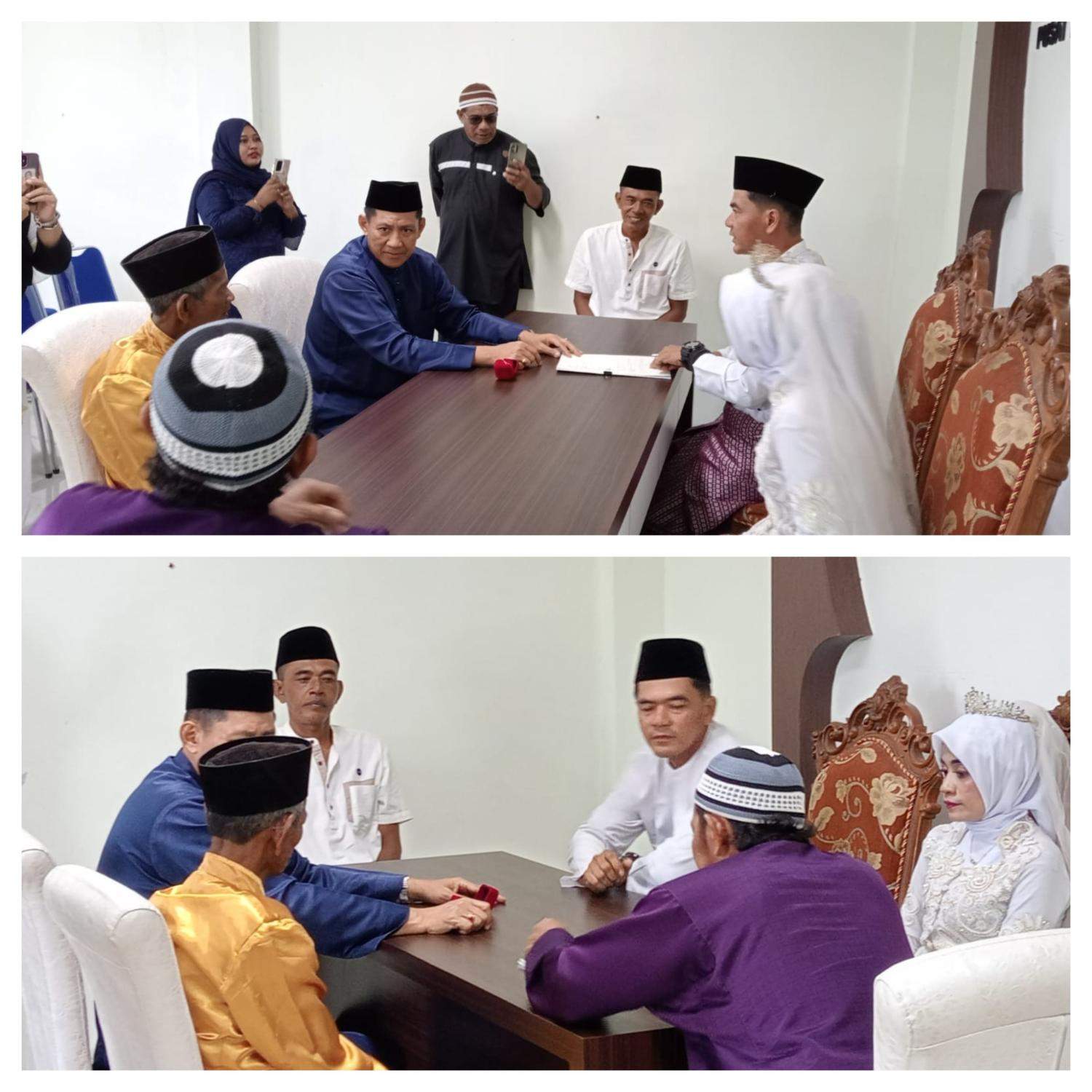 KUA Bengkong Gelar Akad Nikah Serentak untuk 7 Pasangan di Hari Jum'at Berkah