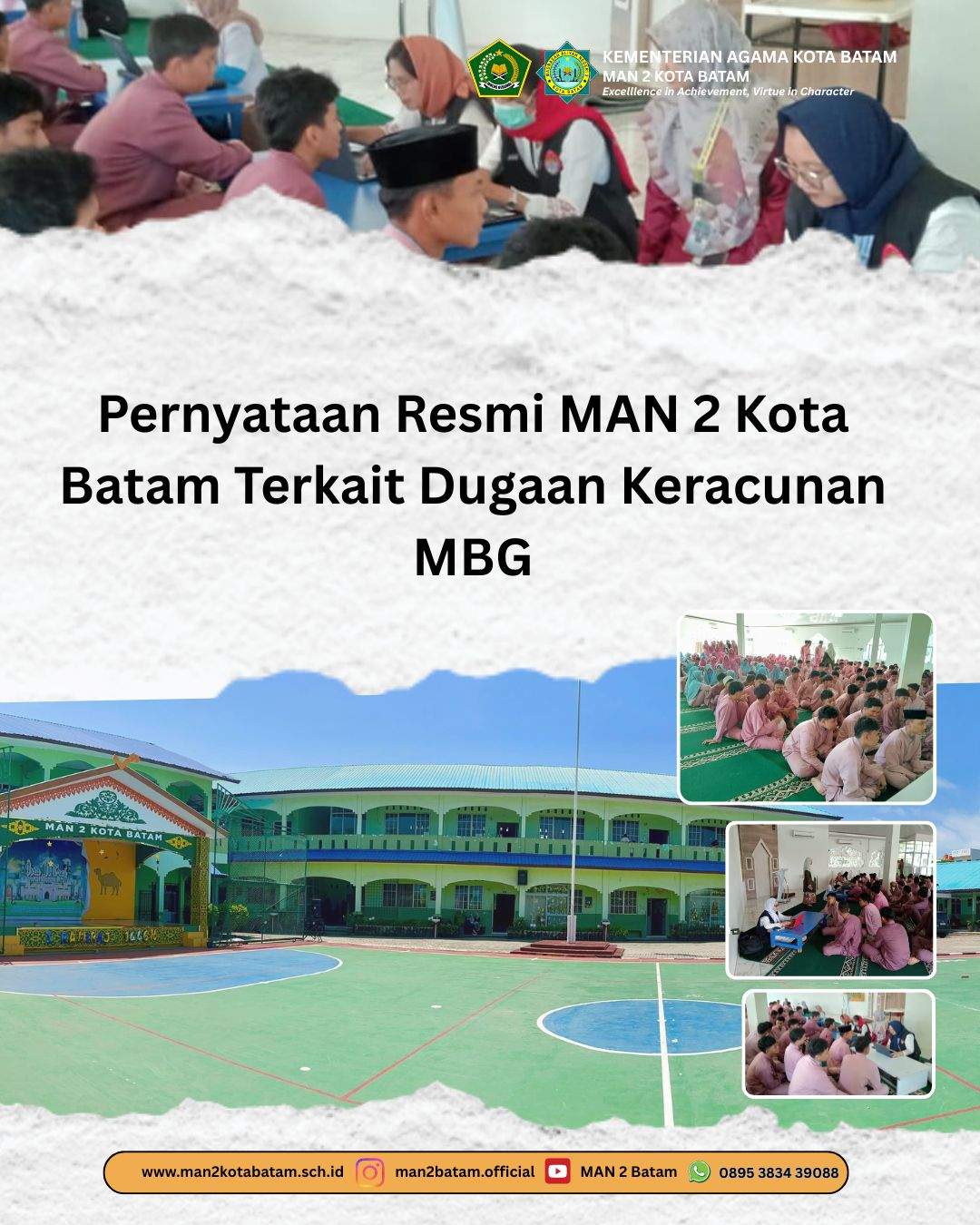 Pernyataan Resmi MAN 2 Kota Batam Terkait Dugaan Keracunan MBG