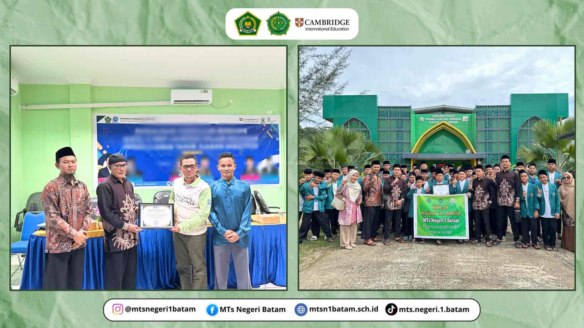 Kegiatan Ma'had Al Manar Rihlah MTs N 1 Batam Menjelang Akhir Semester