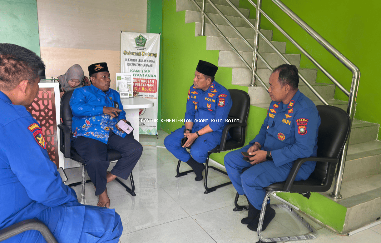 KUA Sekupang Terima Kunjungan Ditpolairud Polda Kepri, Jajaki Kerjasama Pembinaan Keagamaan