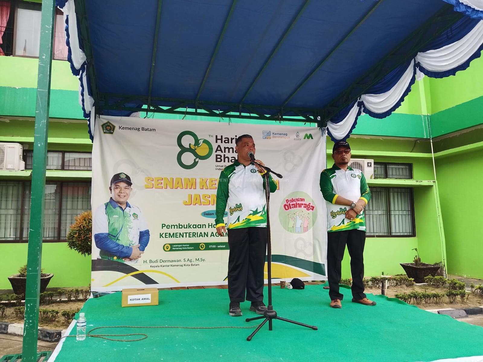 Kemenag Kota Batam Buka Rangkaian HAB dengan Senam Sehat dan Bazar UMKM