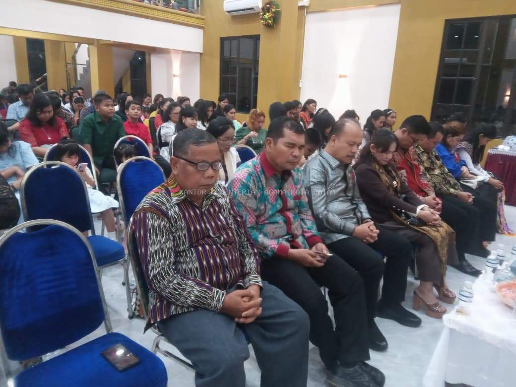 Kemenag Kota Batam Menghadiri Perayaan Natal Gereja Kibaid Sagulung, Ajak Jemaat Hidup Rukun