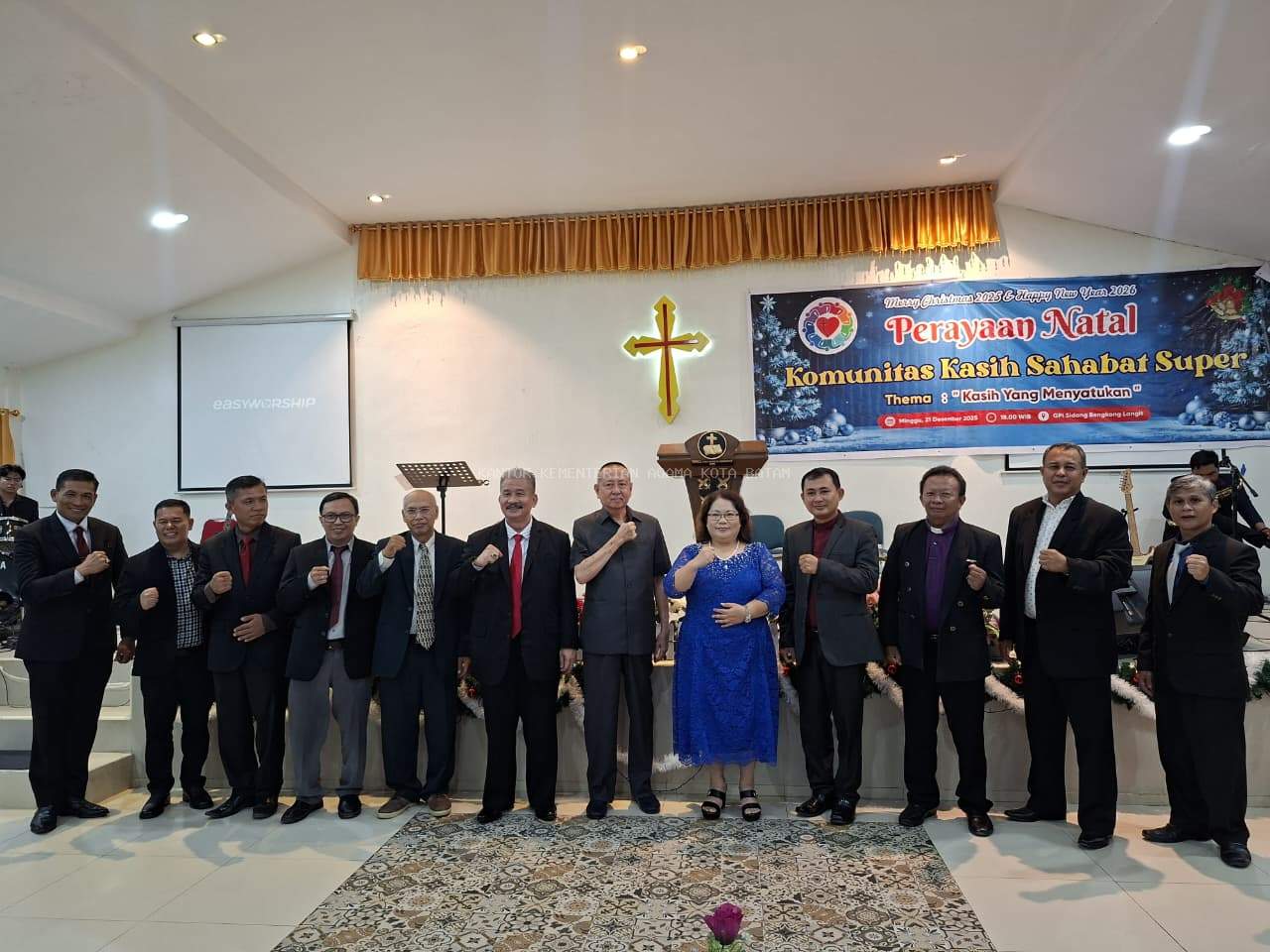 Natal Perdana yang Menggetarkan: Komunitas Kasih Sahabat Super Menabur Kasih dan Harapan