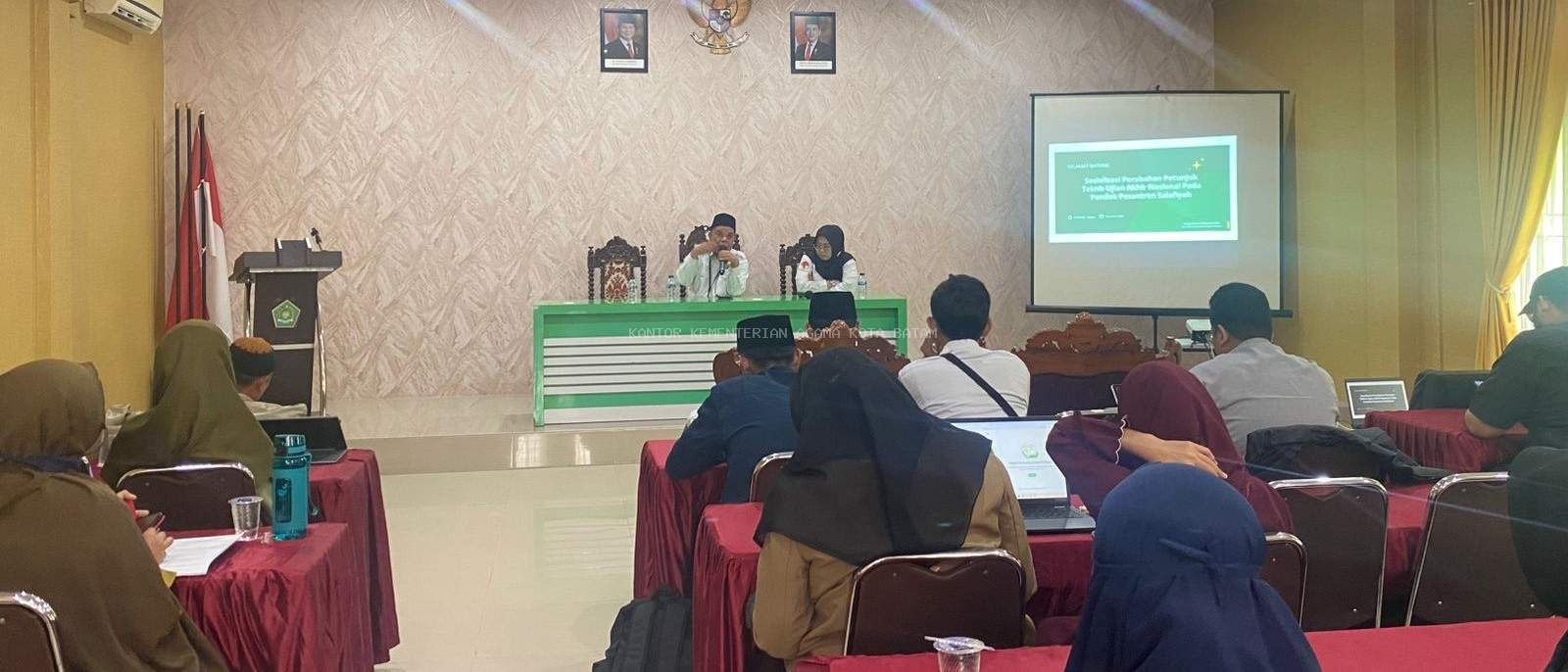 Kemenag Batam Perkuat Mutu Pendidikan Pesantren melalui Sosialisasi Juknis Ujian Akhir Nasional