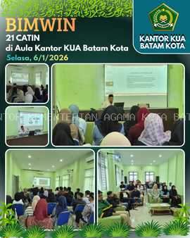 Rindukan Kebahagiaan 21 Pasang Catin Ikuti Bimbingan Perkawinan di KUA Batam Kota