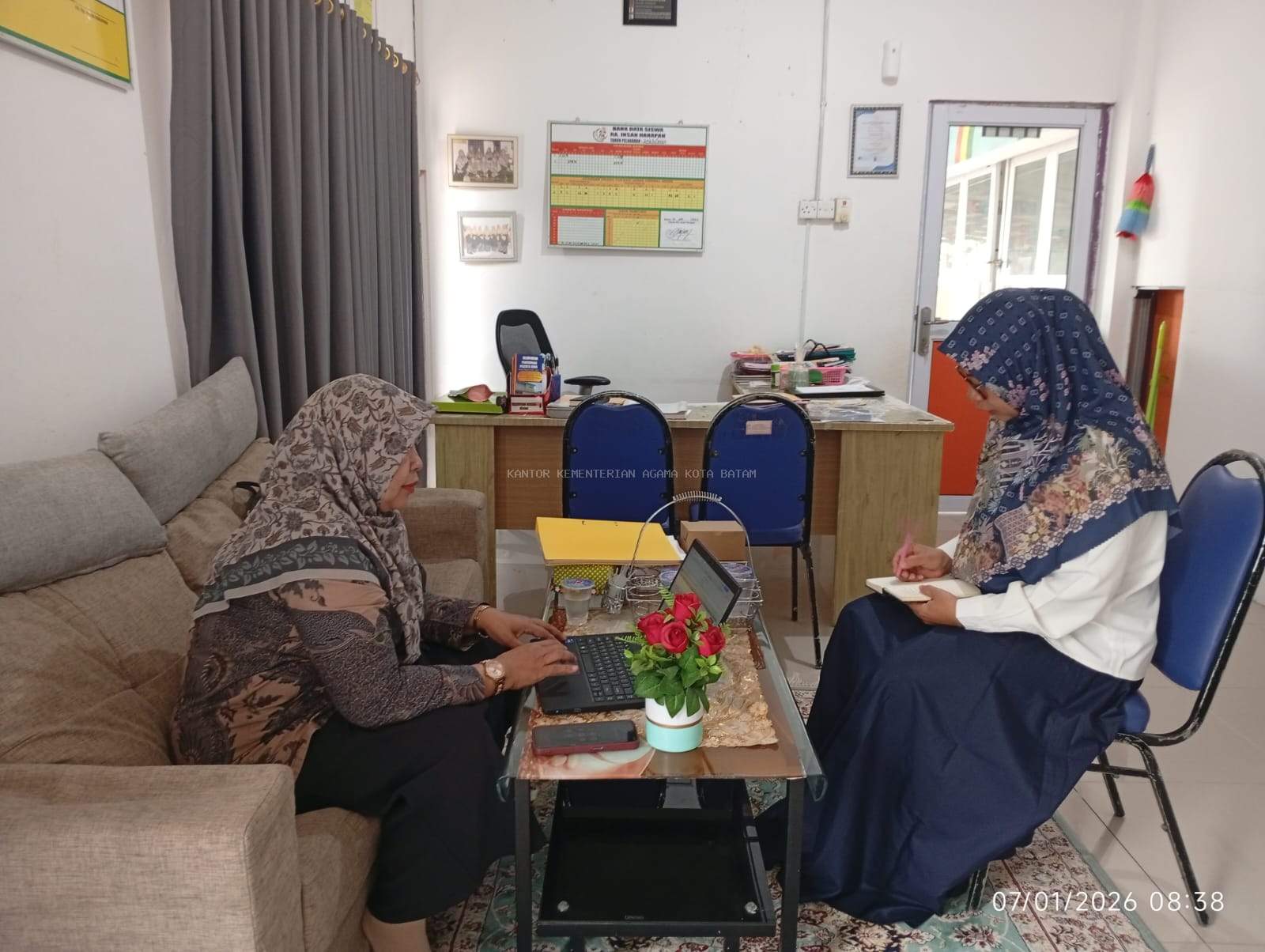 Penilaian Kinerja Kepala RA, Kemenag Batam Apresiasi Inovasi RA Insan Harapan