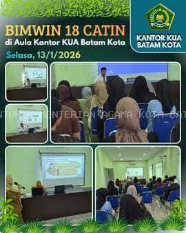 Beri Bekal kepada 18 Pasang Catin, KUA Batam Kota berkolaborasi dengan Puskesmas Botania 