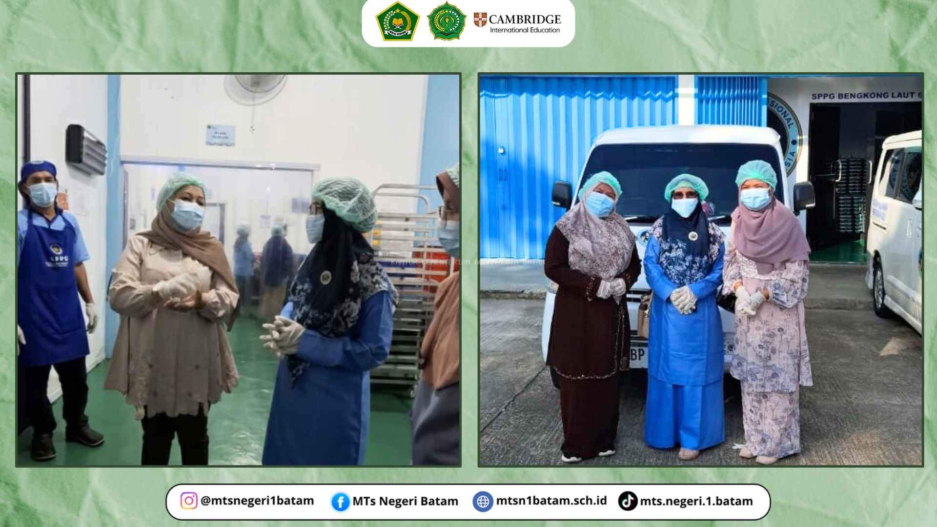 MTsN 1 Batam Kunjungi Dapur Makan Bergizi Gratis (SPPG) Bengkong Laut : Pastikan Kualitas dan Kehalalan