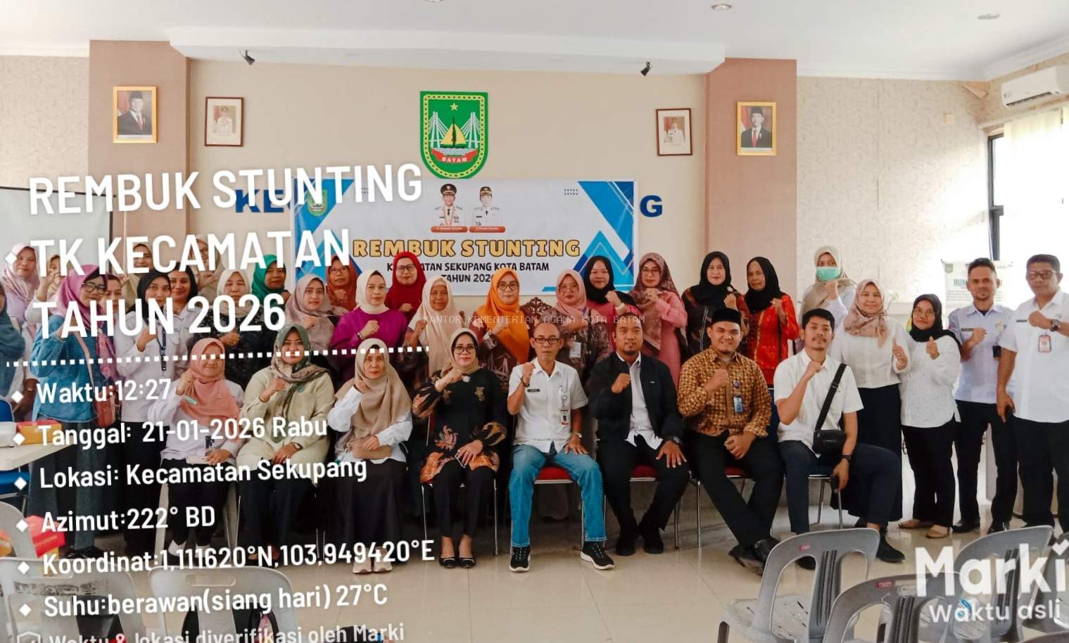 Perkuat Sinergi Lintas Sektor, KUA Sekupang Hadiri Rembuk Stunting di Kantor Kecamatan