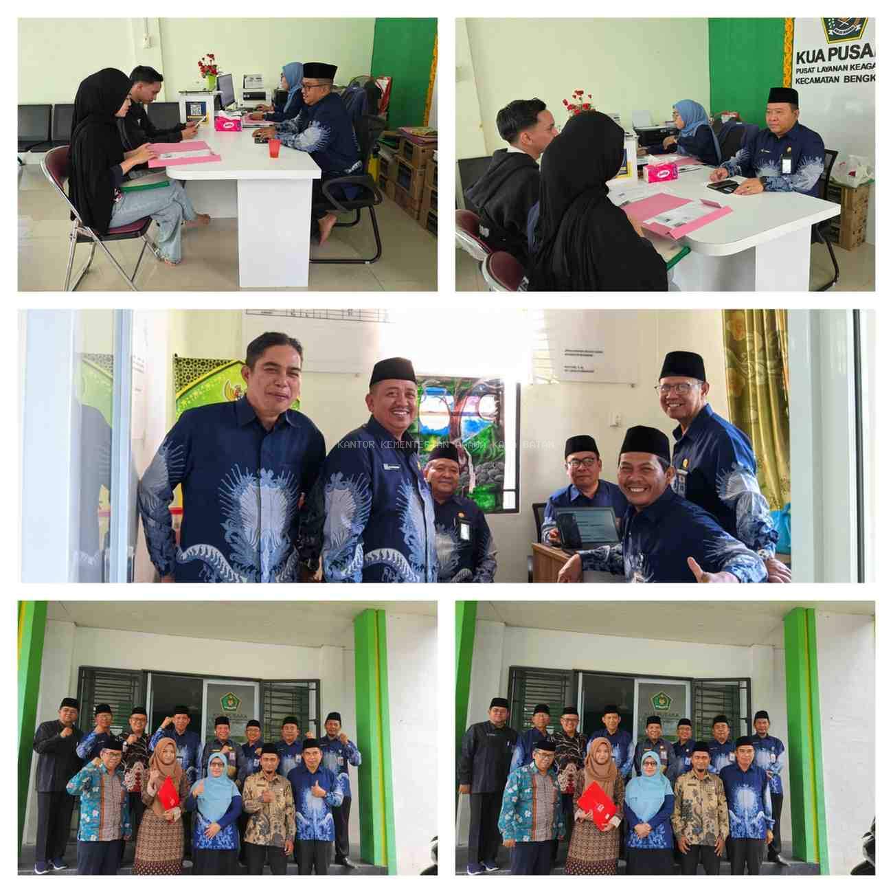 Tim Bimas Islam Kemenag Kota Batam Lakukan Monitoring Administrasi di KUA Bengkong